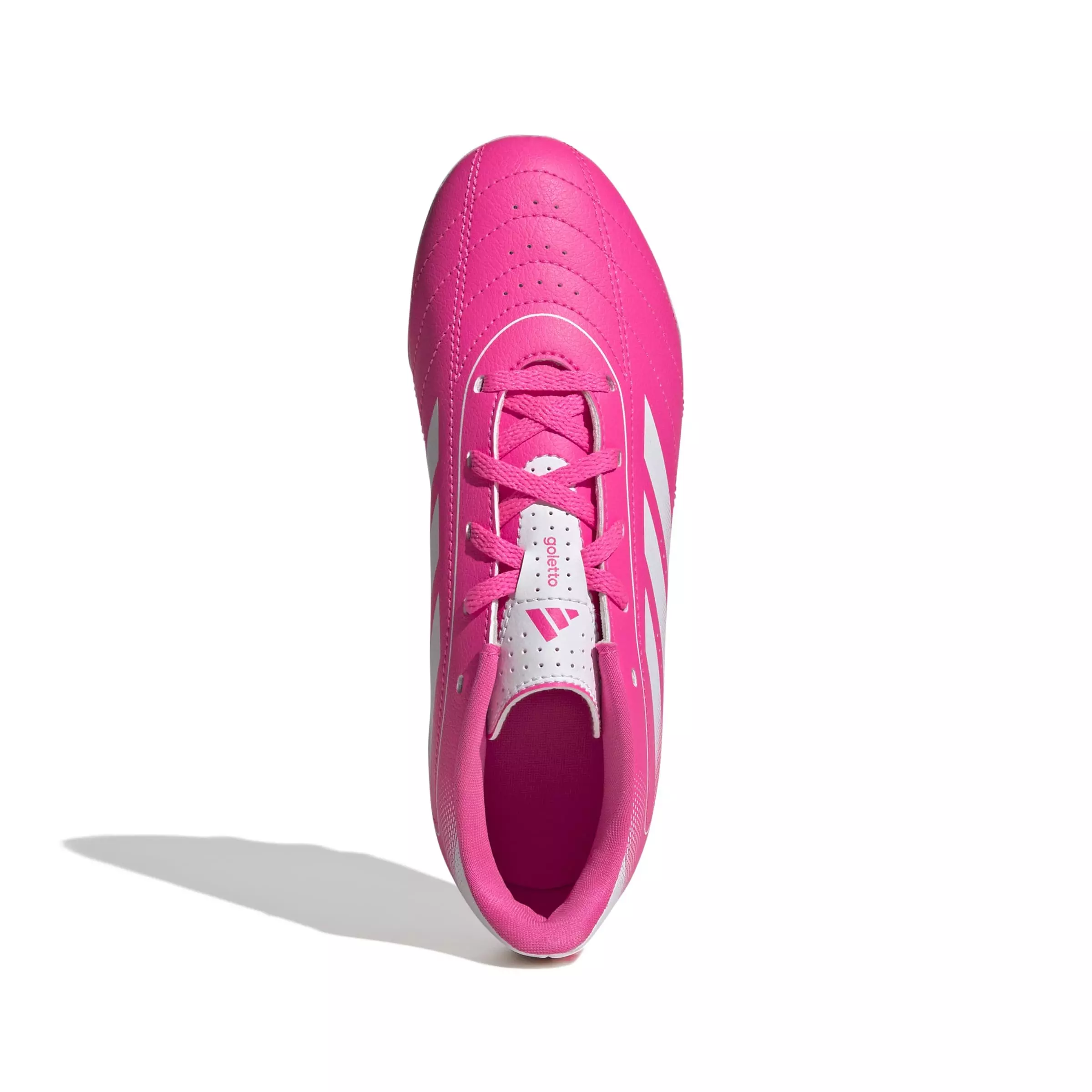 adidas Goletto IX FG "Lucid Pink/Ftwr White/Lucid Pink" Grade School Kids' Soccer Cleat - PINK/WHITE/PINK