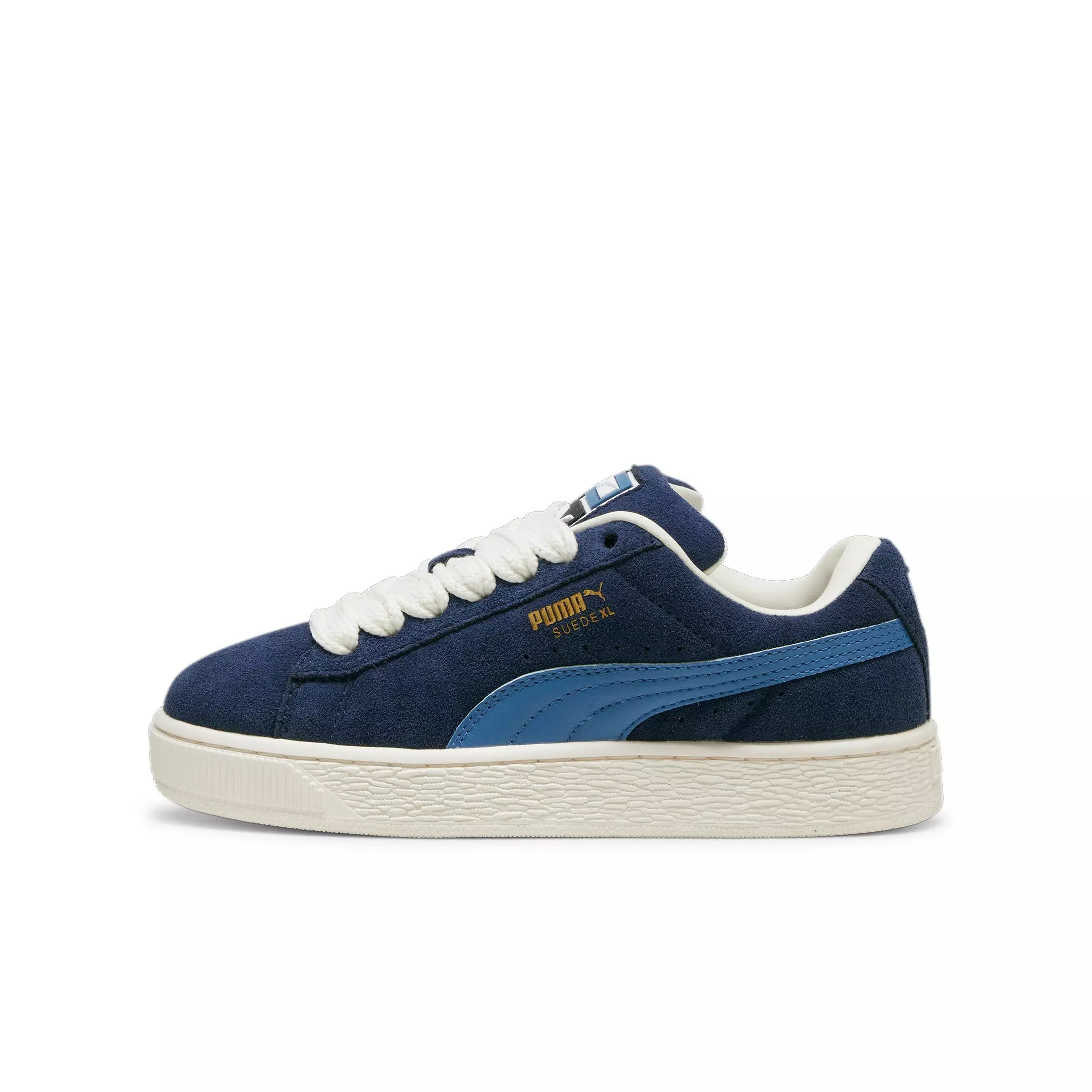 PUMA Suede XL JR "Club Navy/Blue Horizon" Grade School Boys' Shoe - NAVY/BLUE