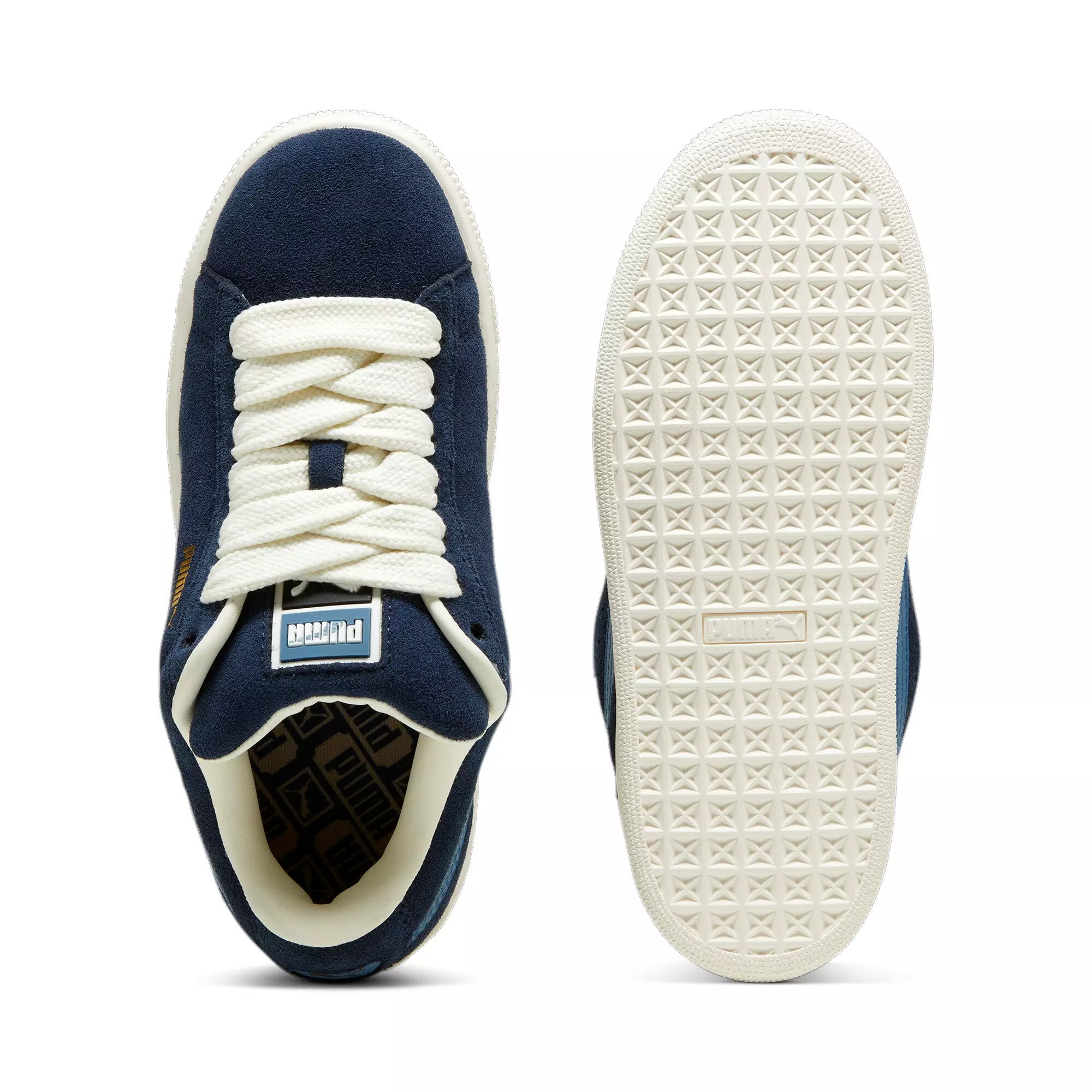 PUMA Suede XL JR "Club Navy/Blue Horizon" Grade School Boys' Shoe - NAVY/BLUE