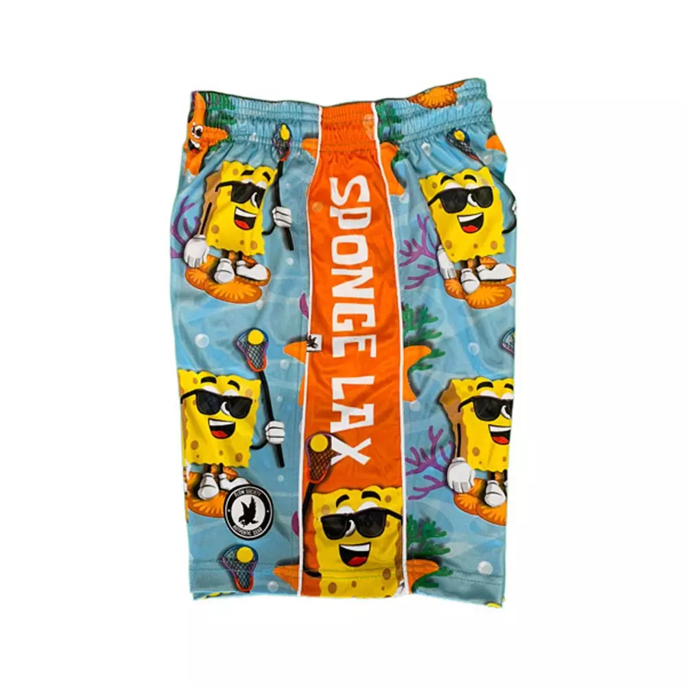 Flow Society Big Boys' Sponge Lax Shorts - Blue/Orange - BLUE/ORANGE