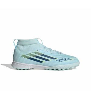 adidas F50 Sparkfusion League MC Turf "Blue/Dusky/Hi-Res Yellow" Grade School Kids' Soccer Shoe