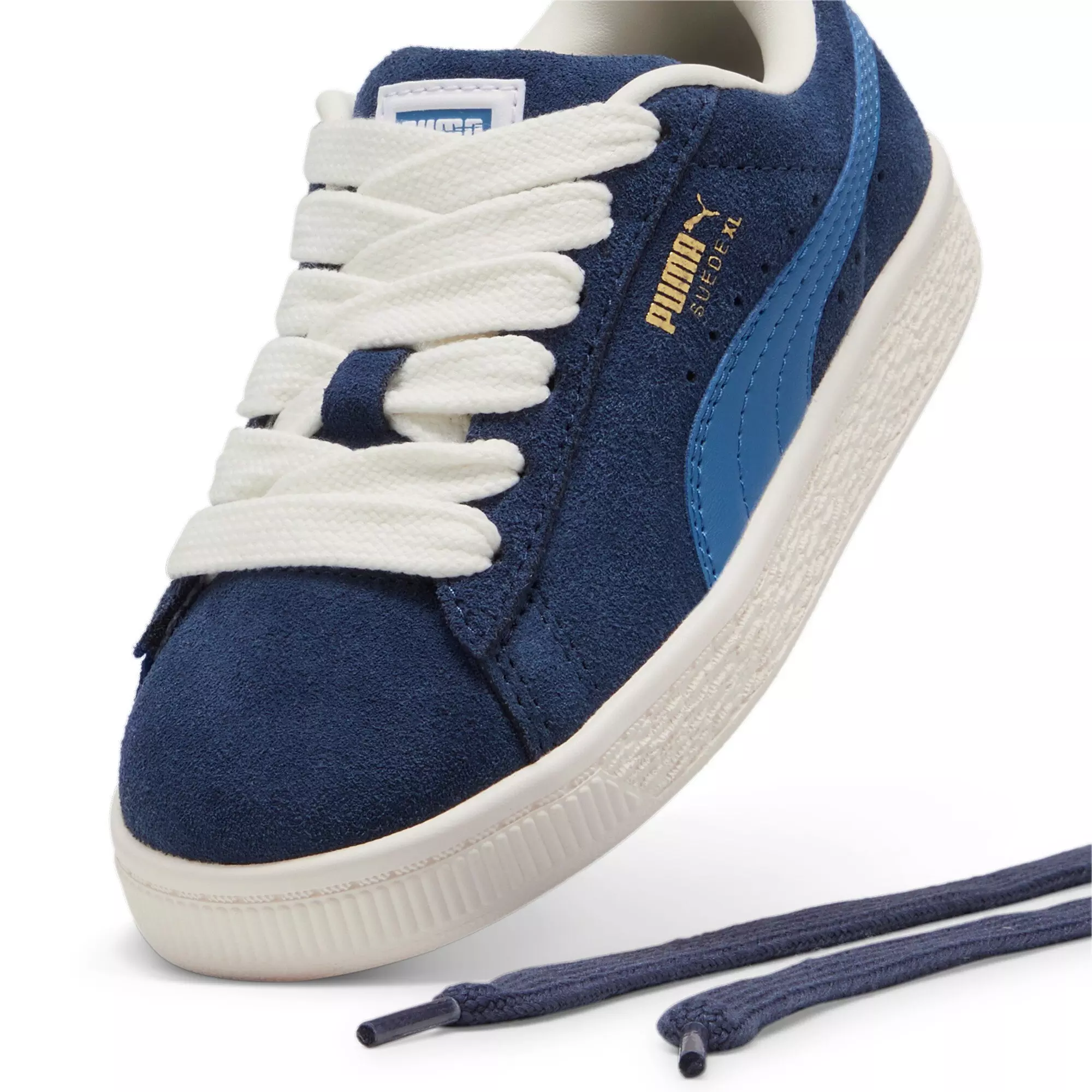 PUMA Suede XL "Club Navy/Blue Horizon" Preschool Boys' Shoe - NAVY/BLUE