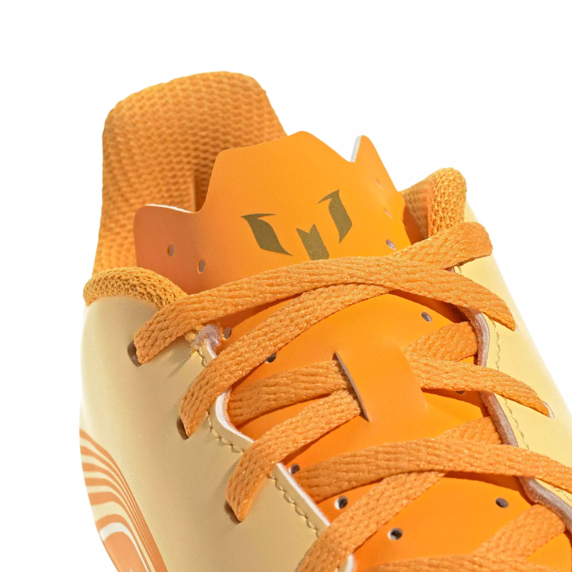 adidas F50 Messi Club FG "Ice Tangerine/Gold/Pure Tangerine" Grade School Kids' Soccer Cleat - TANGERINE/GOLD/TANGERINE