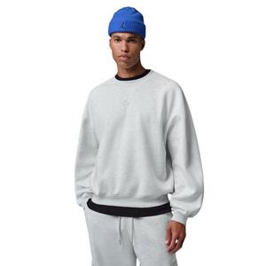Jordan Men's Brooklyn Oversized Fleece Crew-Neck Sweatshirt - Grey - GREY