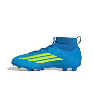 adidas F50 League MC FG "Lucid Ray Blue/Yellow 2/Lucid Aquamarine" Grade School Kids' Soccer Cleat