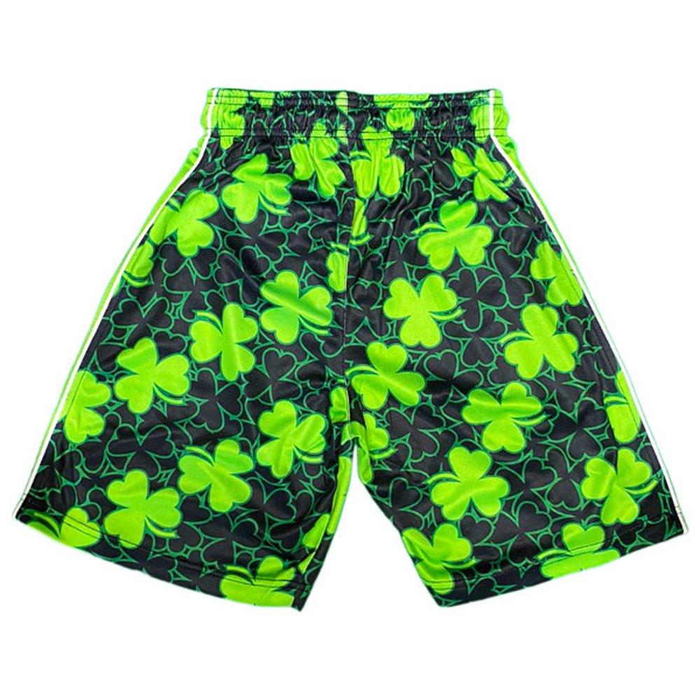 Flow Society Big Boys' Shamrock Flow Shorts - Green/Black - GREEN/BLACK Thumbnail View 2