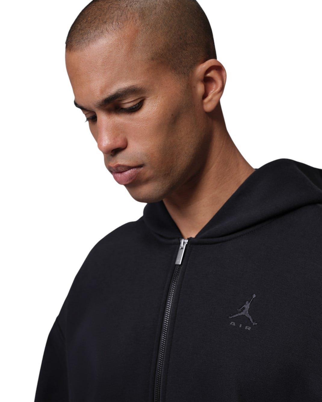 Jordan Men's Brooklyn Oversized Fleece Full-Zip - Black - BLACK