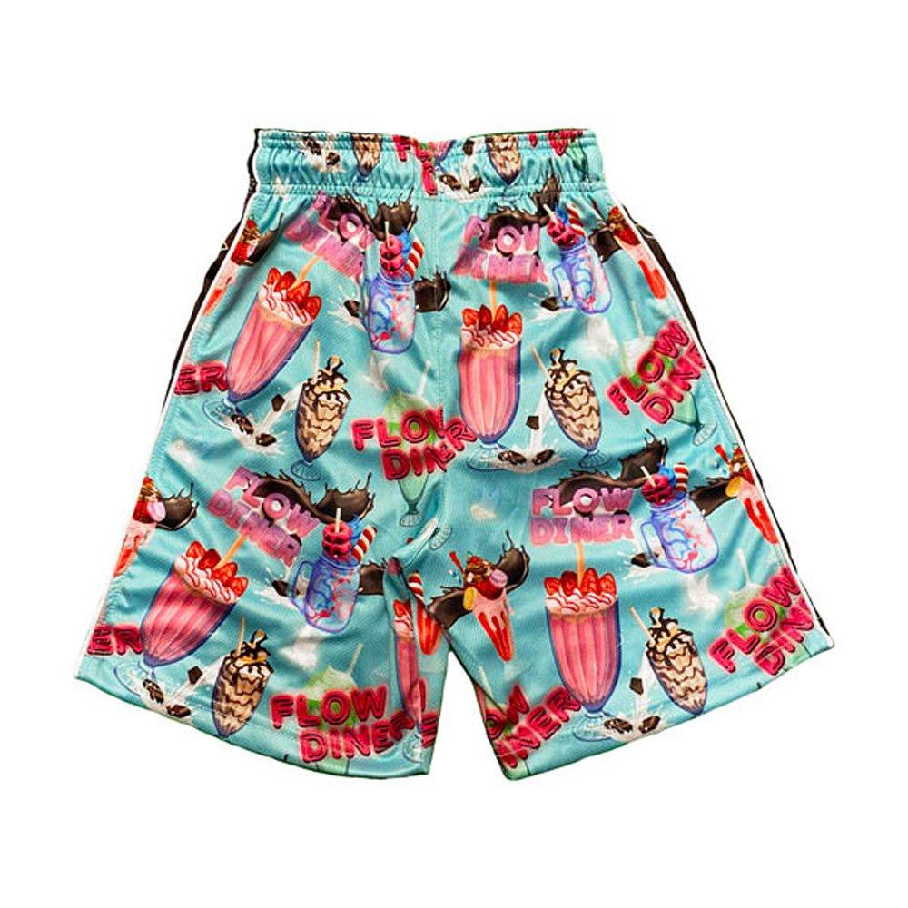Flow Society Big Boys' Milkshake Flow Shorts - Aqua - AQUA Thumbnail View 2