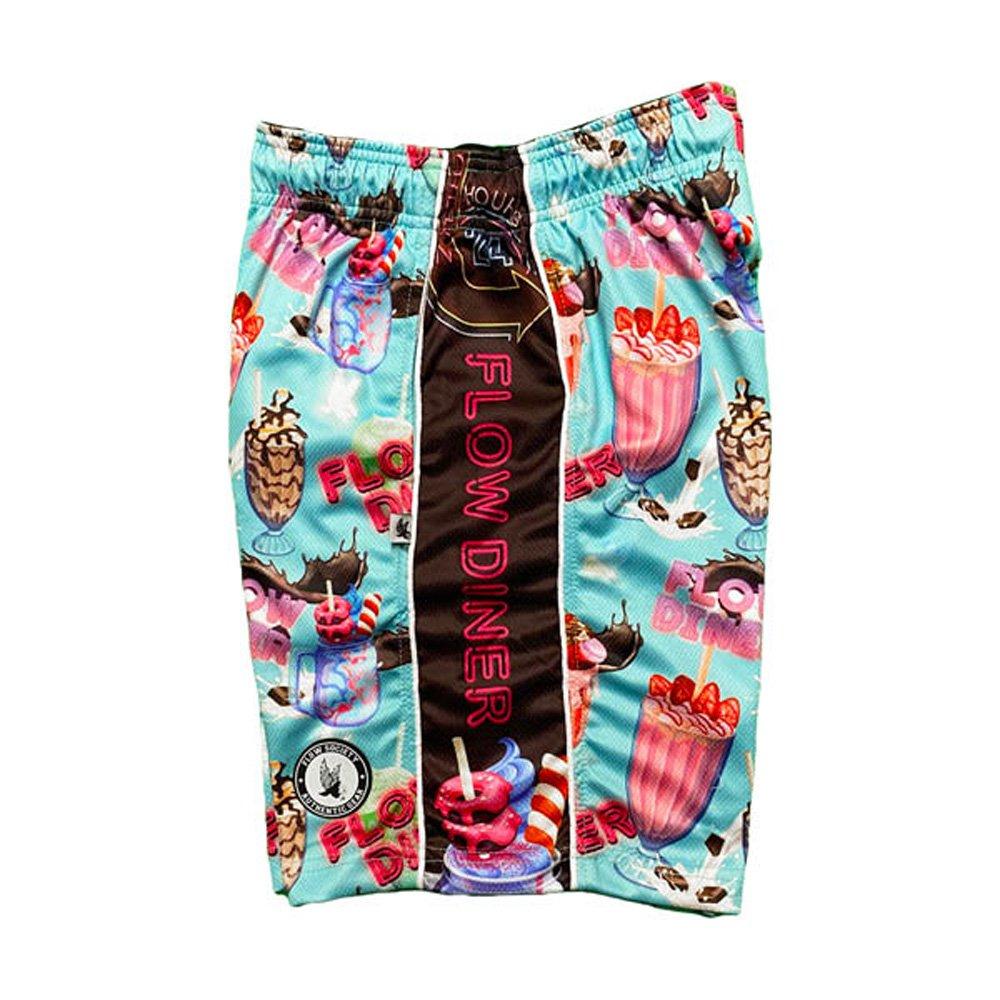 Flow Society Big Boys' Milkshake Flow Shorts - Aqua - AQUA Thumbnail View 3