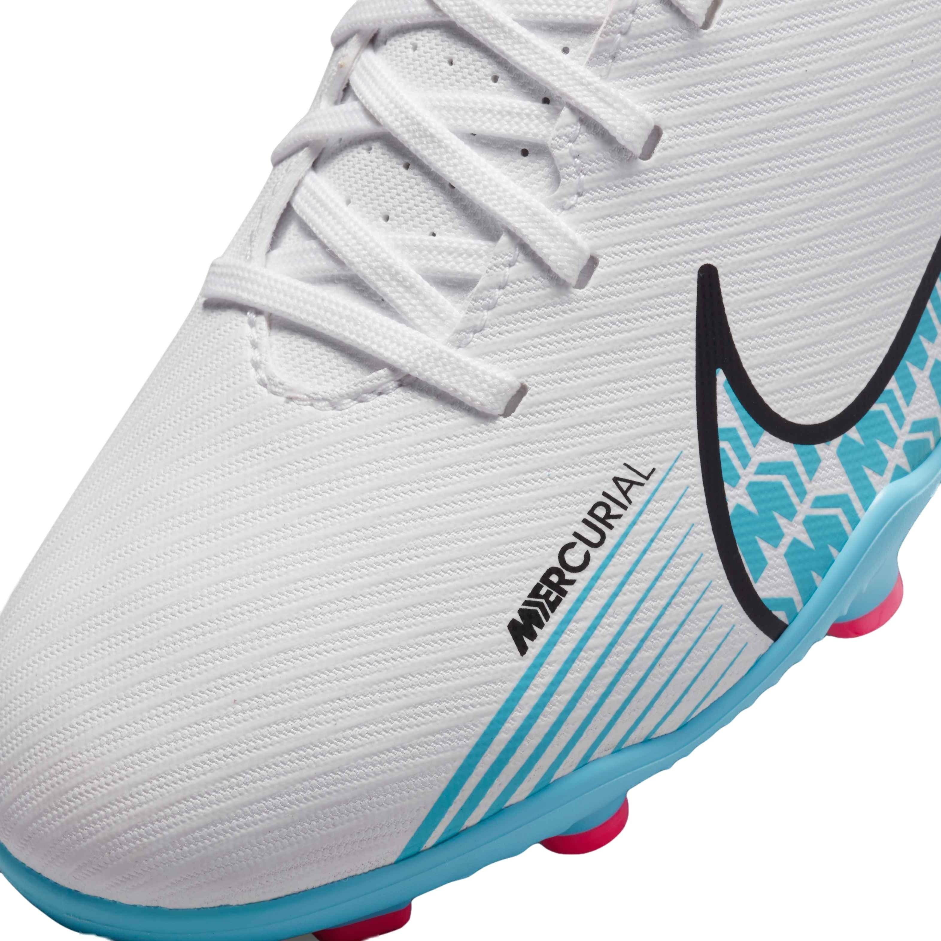 Botas fútbol niño Nike Mercurial Jr Vapor 15 Club FG/MG blancas