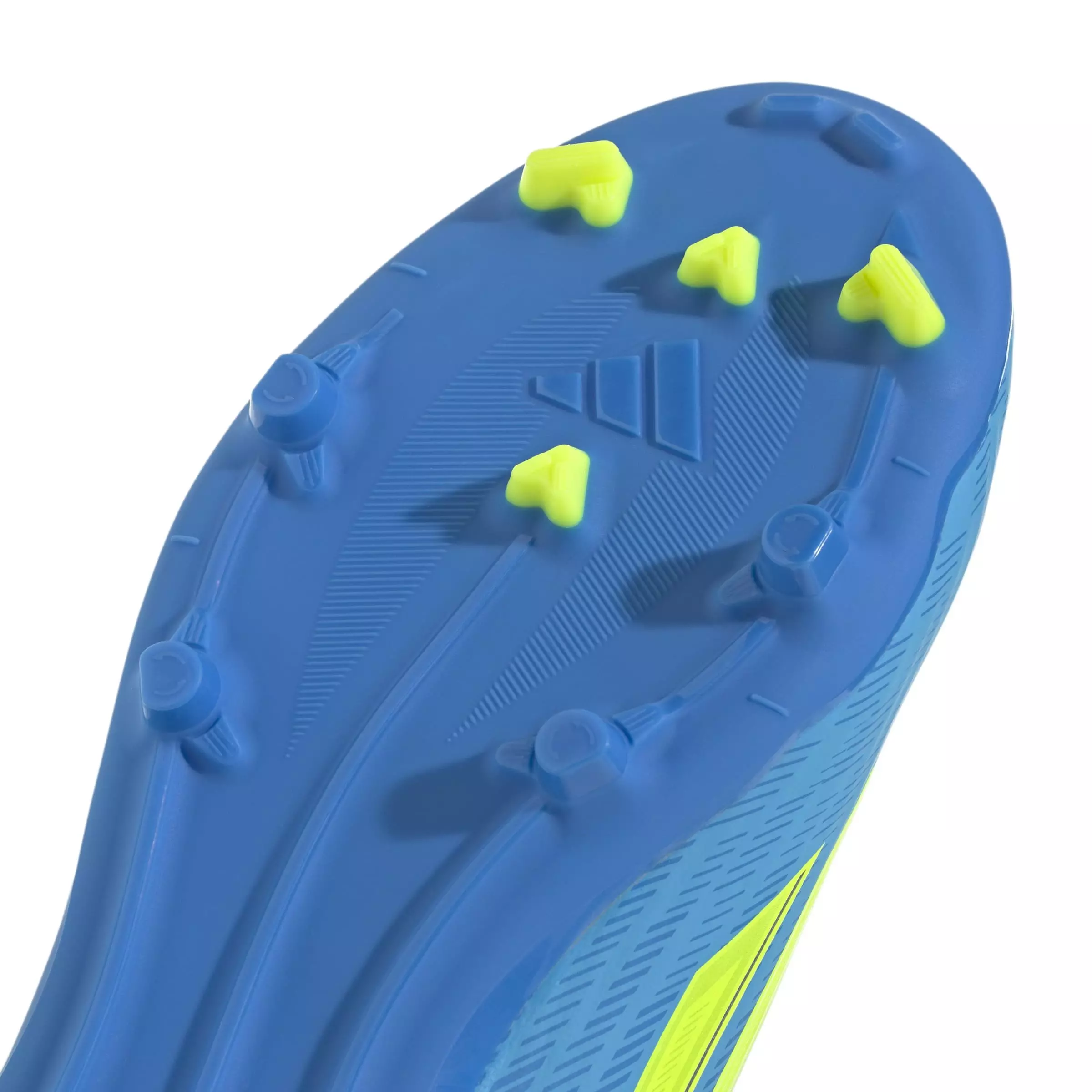 adidas F50 League Laceless FG "Lucid Ray Blue/Yellow 2/Aquamarine" Grade School Kids' Soccer Cleat - BLUE/YELLOW/AQUAMARINE