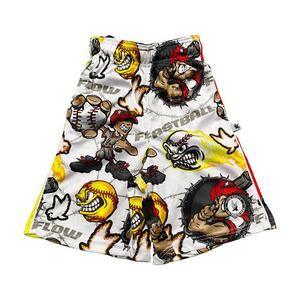 Flow Society Big Boys' Angry Fastball Shorts -White