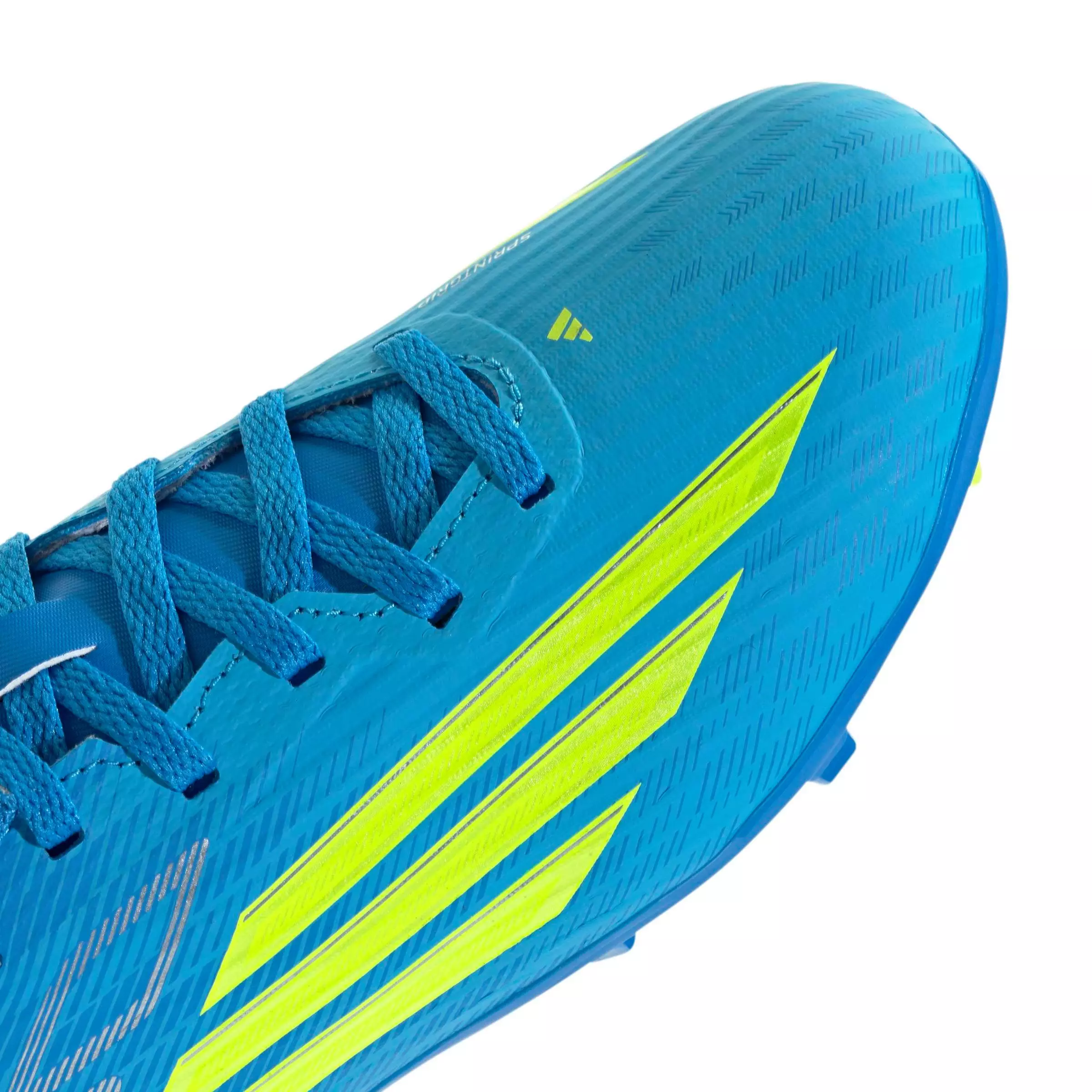adidas F50 League FG "Lucid Ray Blue/Yellow 2/Lucid Aquamarine" Grade School Kids' Soccer Cleat - BLUE/YELLOW/AQUAMARINE