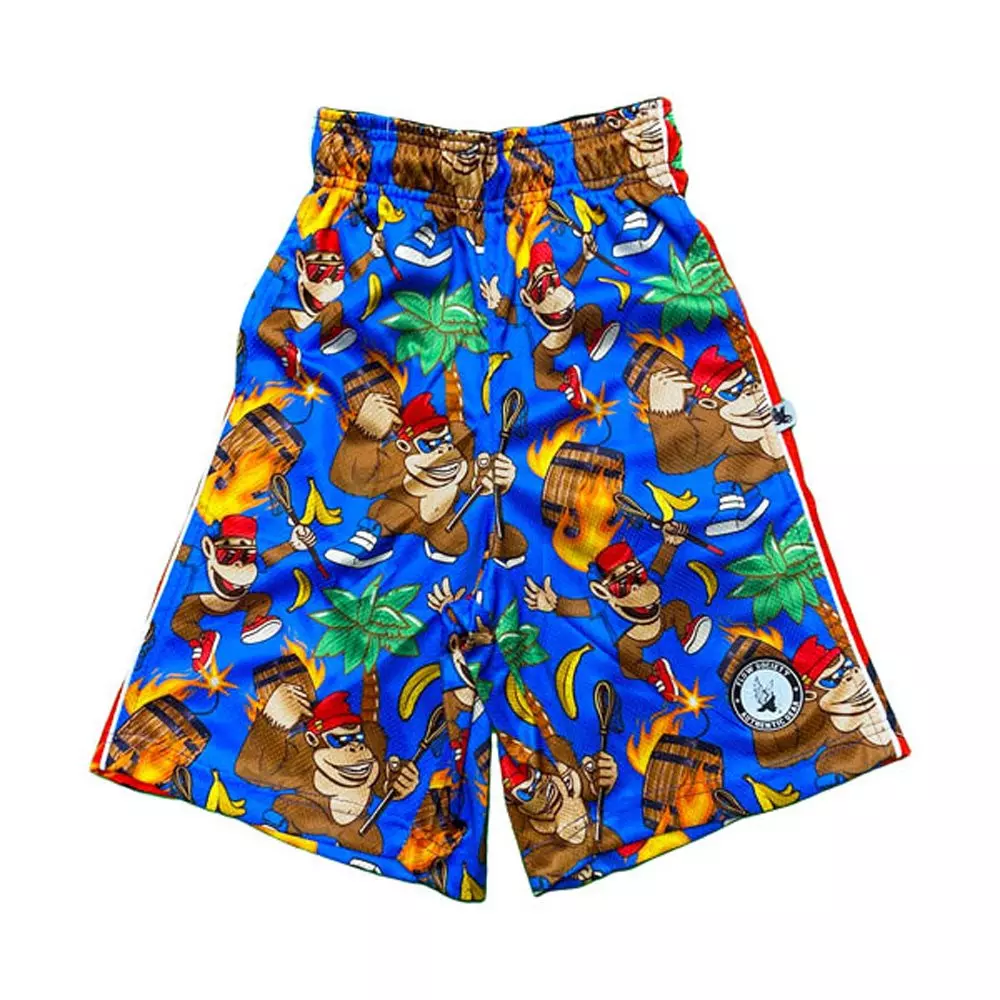 Flow Society Big Boys' Lax Monkey Shorts - Blue - BLUE