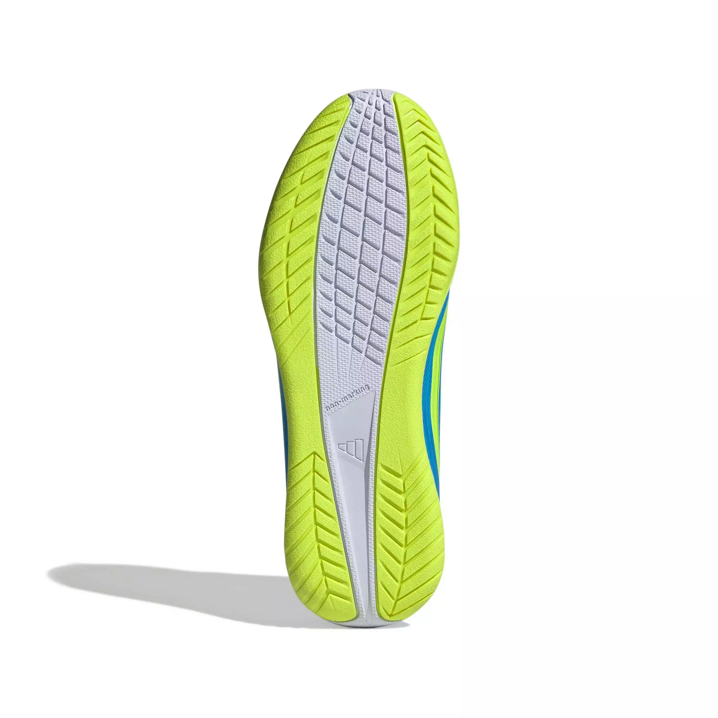 adidas F50 Club Indoor "Lucid Ray Blue/Yellow 2/Lucid Aquamarine" Grade School Kids' Soccer Shoe - BLUE/YELLOW/AQUAMARINE