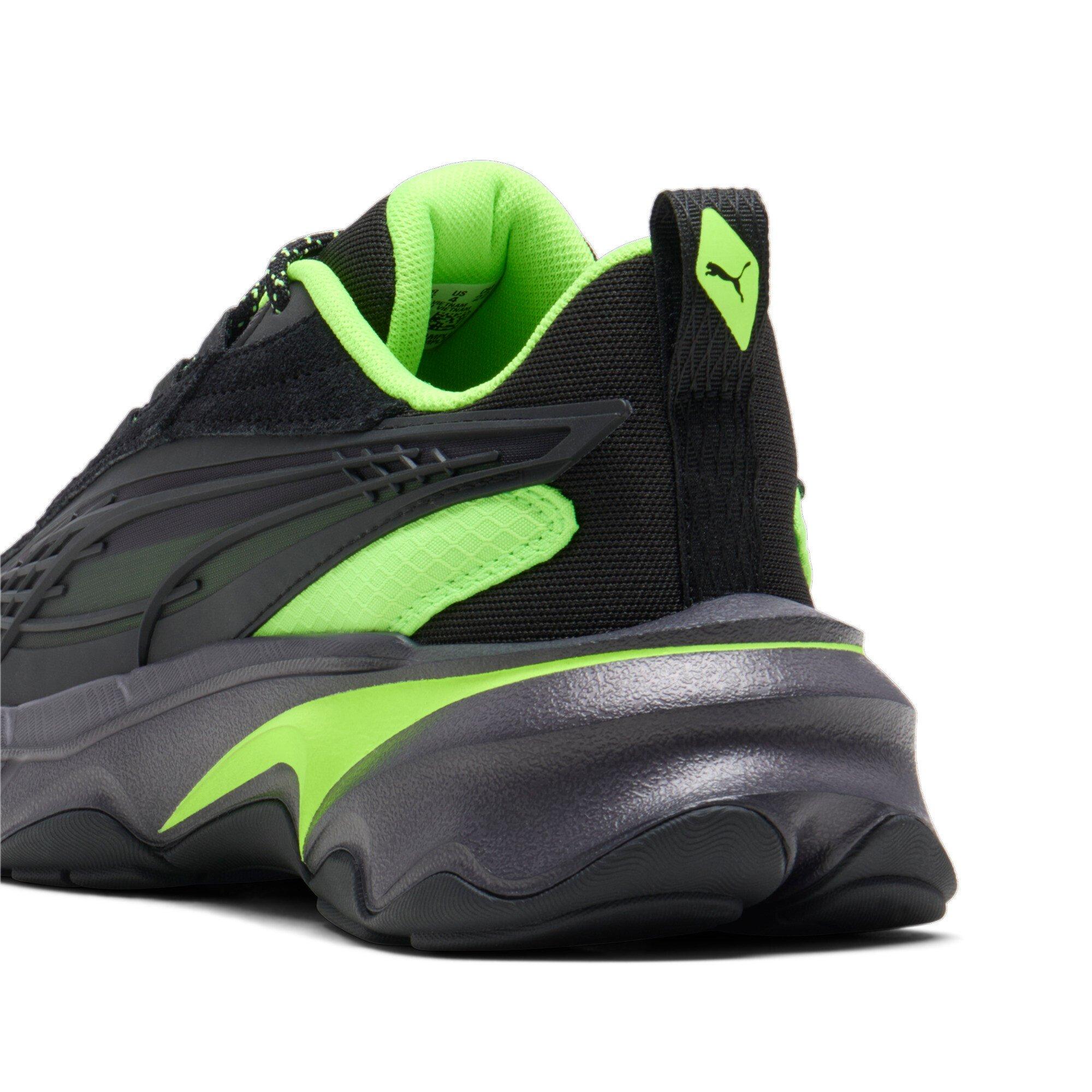 PUMA Carbon Particle JR Grade School Boys' "PUMA Black/Pro Green/Dark Coal" Shoe