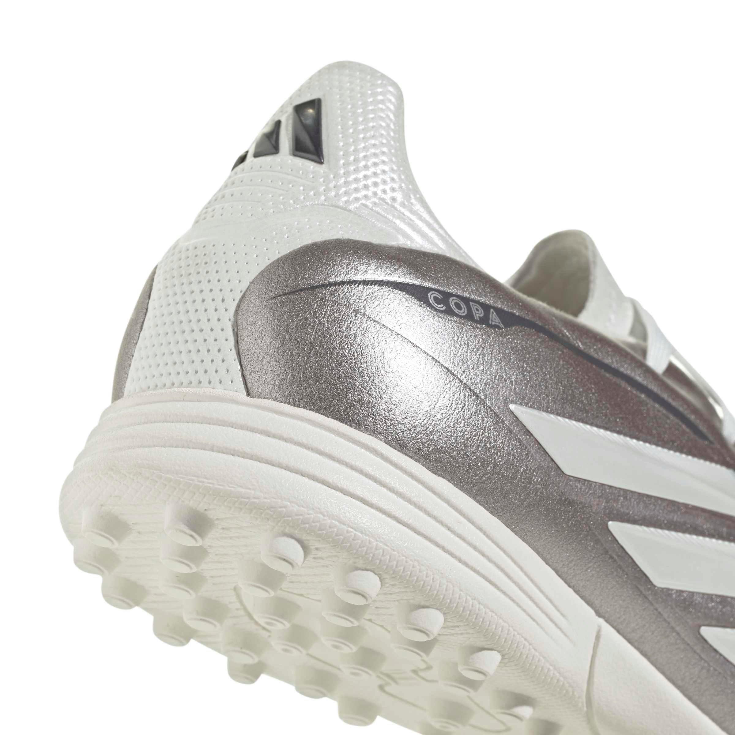 adidas Copa Pure IV League Turf "Taupe Metallic/Zero/Night Metallic" Grade School Kids' Soccer Shoe - TAUPE/ZERO/NIGHT Thumbnail View 8