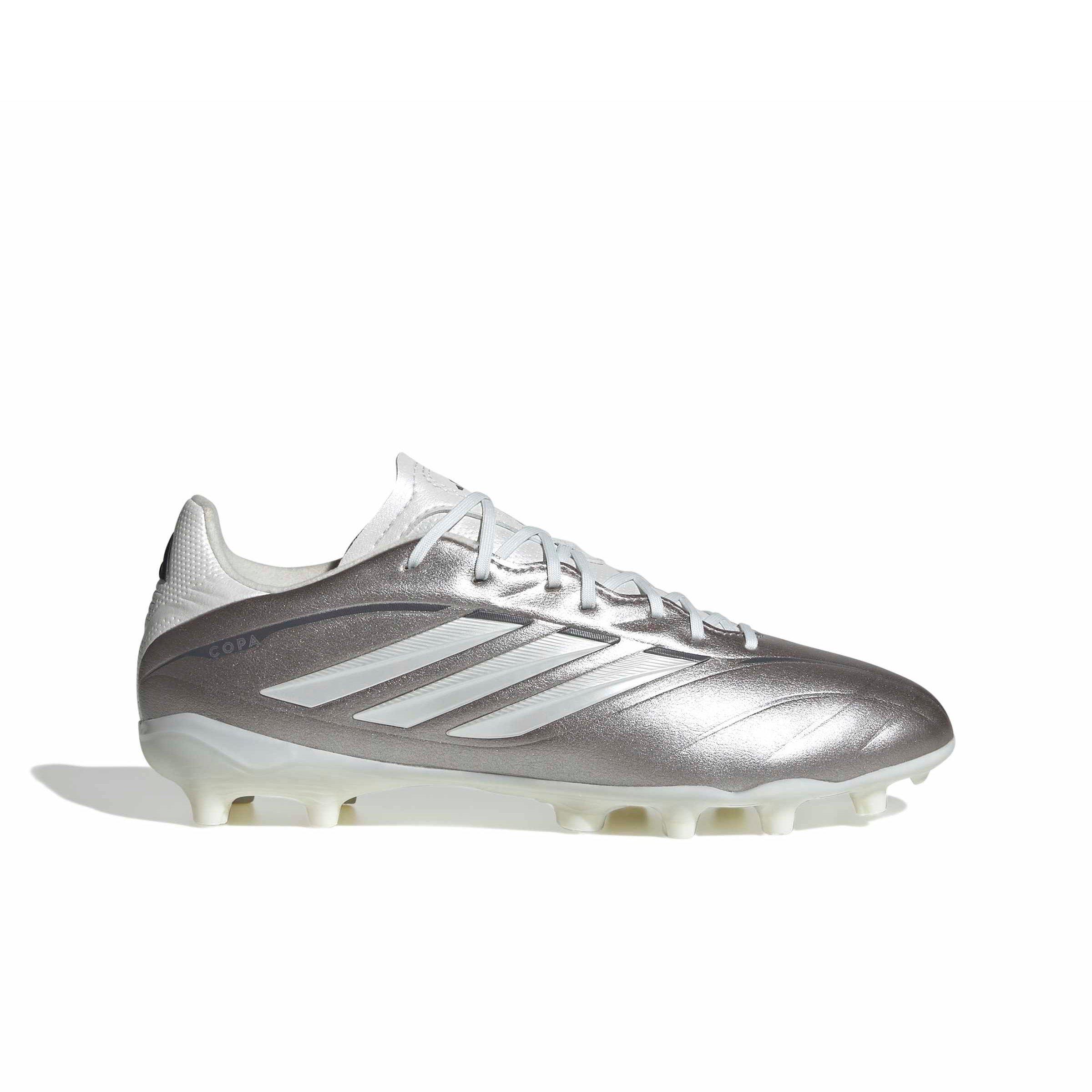 adidas Copa Pure IV League FG "Taupe Metallic/Zero/Night Metallic" Grade School Kids' Soccer Cleat - TAUPE/ZERO/NIGHT Thumbnail View 1