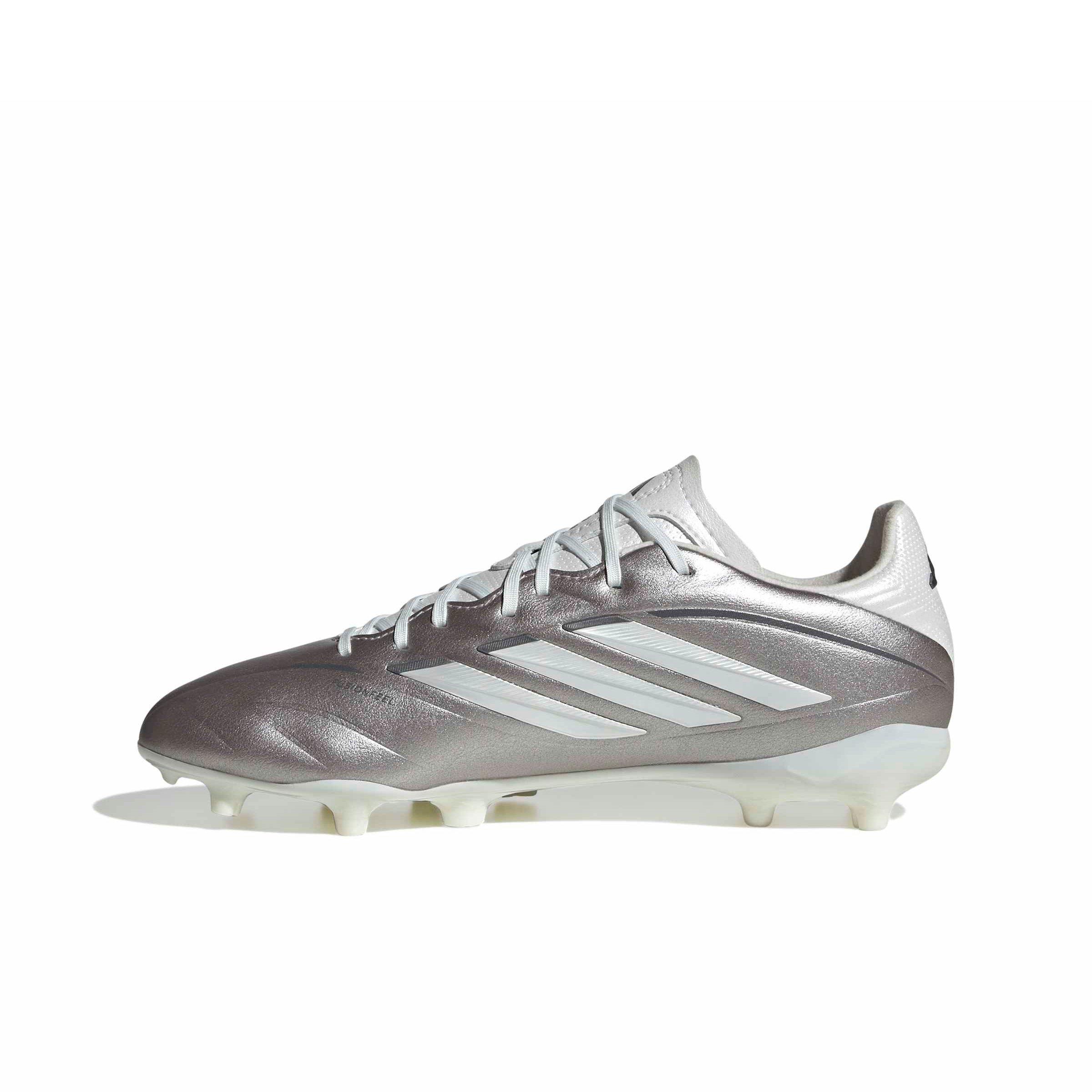 adidas Copa Pure IV League FG "Taupe Metallic/Zero/Night Metallic" Grade School Kids' Soccer Cleat - TAUPE/ZERO/NIGHT Thumbnail View 2