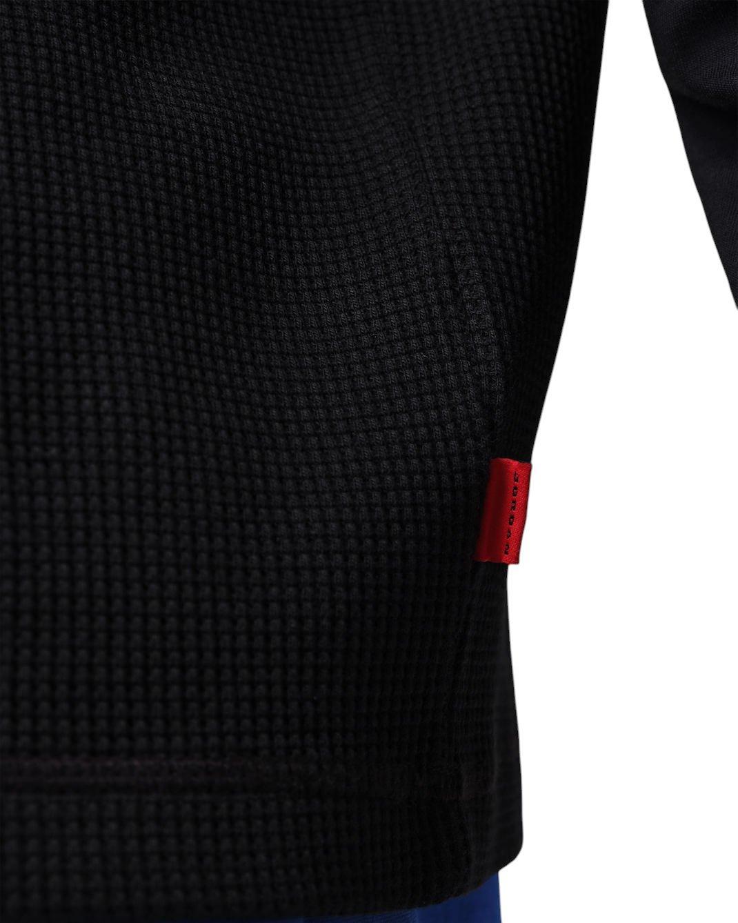 Jordan Men's Brooklyn Waffle Crew-Neck Sweatshirt - Black - BLACK