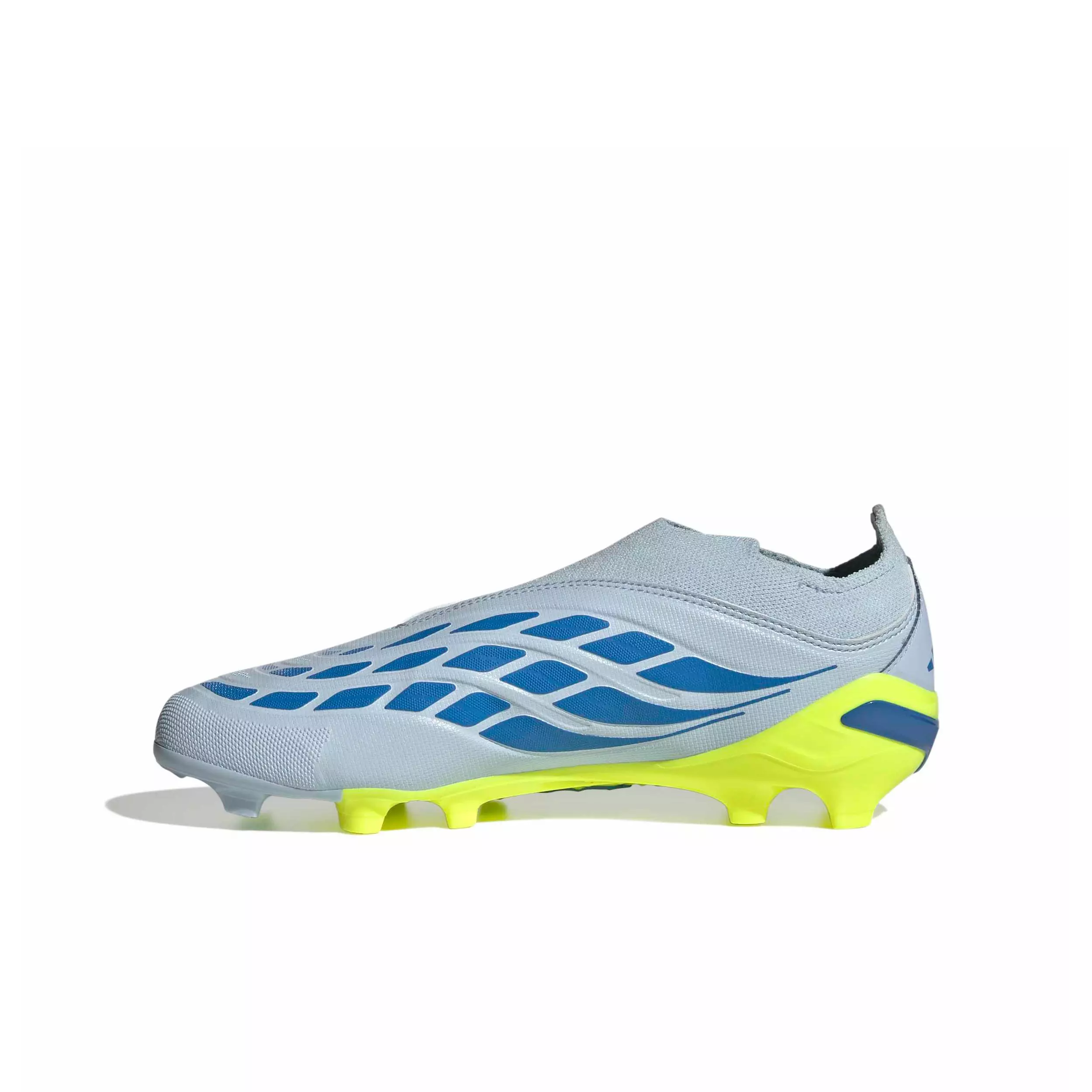 adidas Predator League Laceless FG "Crystal Sky/Ray Blue/Yellow 2" Preschool Kids' Soccer Cleat - SKY/BLUE/YELLOW
