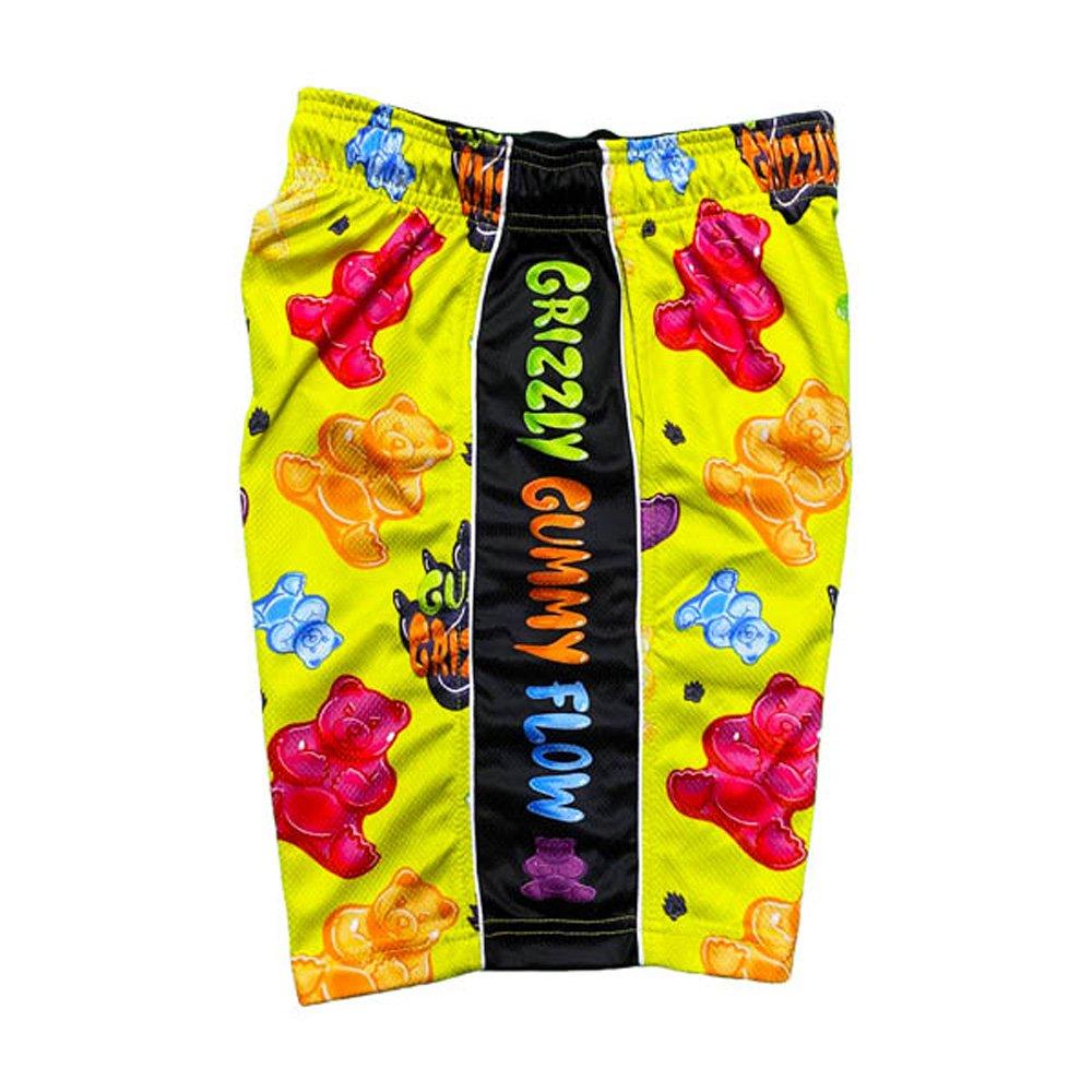 Flow Society Big Boys' Grizzly Gummy Shorts - Neon Yellow - NEON YELLOW Thumbnail View 3