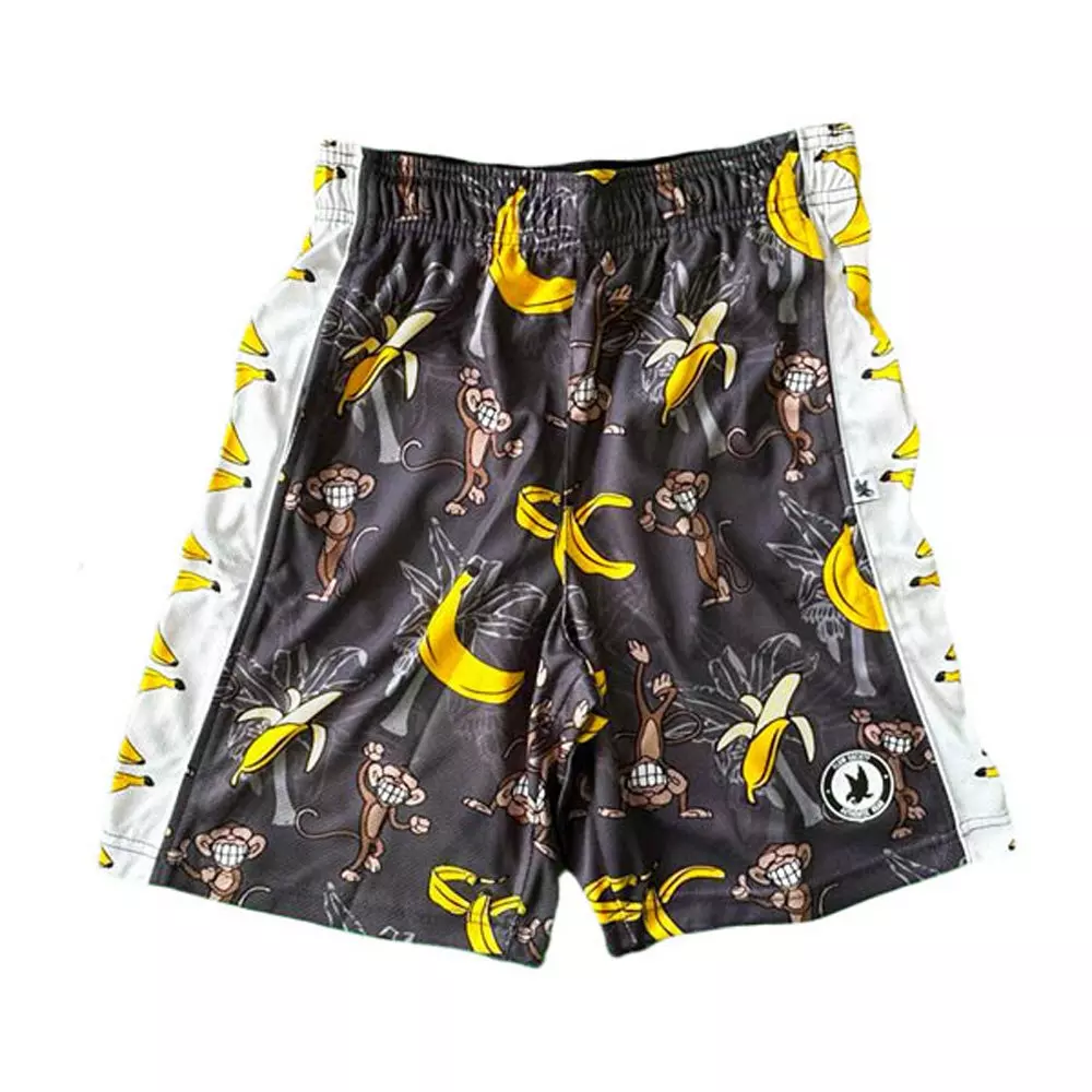 Flow Society Big Boys' Smiling Monkey Shorts - Black - BLACK