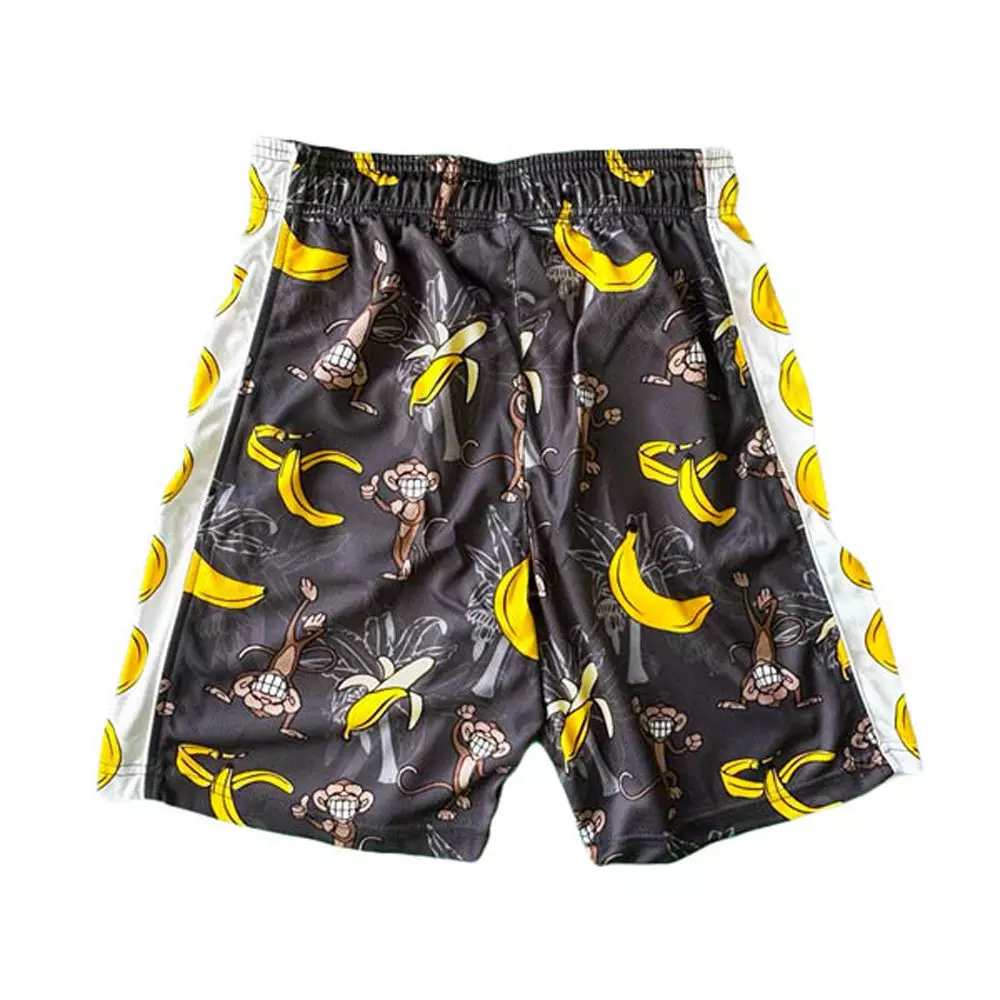 Flow Society Big Boys' Smiling Monkey Shorts - Black - BLACK