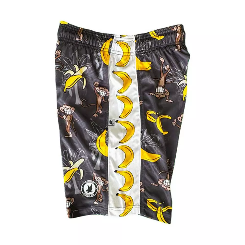 Flow Society Big Boys' Smiling Monkey Shorts - Black - BLACK