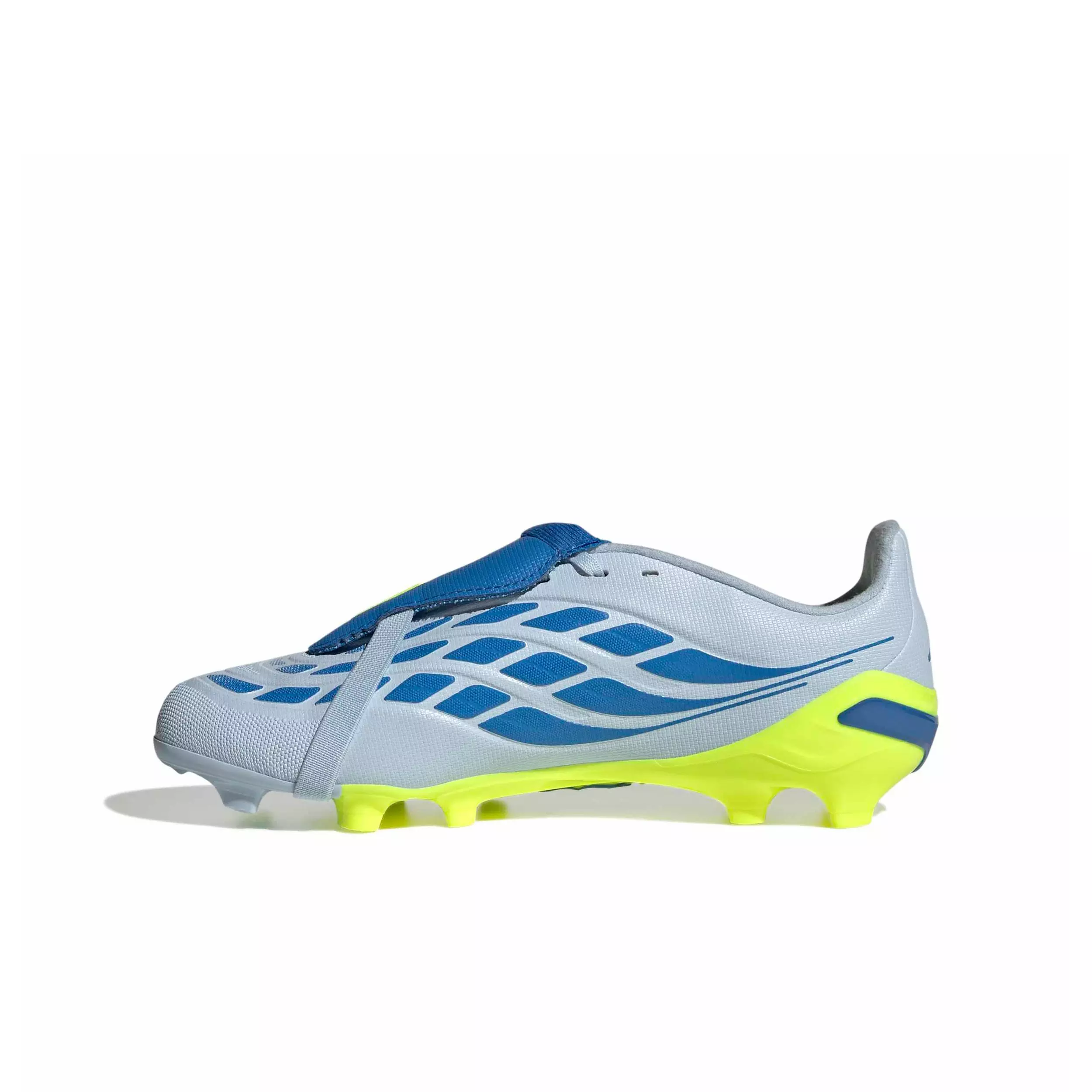 adidas Predator League FOT FG "Crystal Sky/Ray Blue/Solar Yellow 2" Preschool Kids' Soccer Cleat - SKY/BLUE/YELLOW