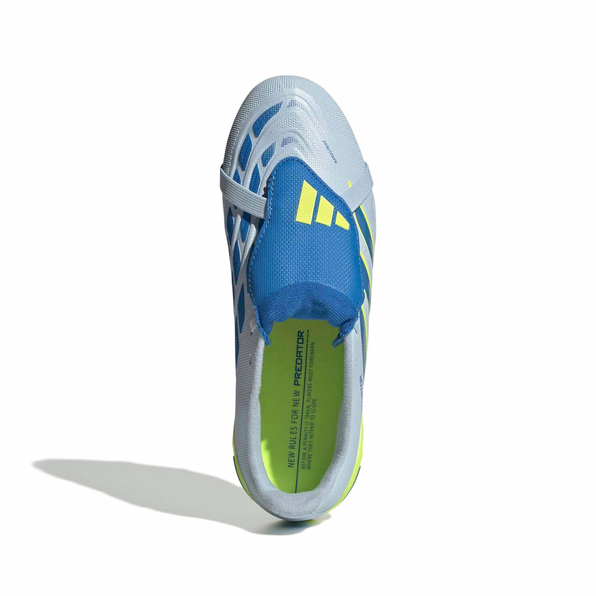 adidas Predator League FOT FG "Crystal Sky/Ray Blue/Solar Yellow 2" Preschool Kids' Soccer Cleat - SKY/BLUE/YELLOW Thumbnail View 5