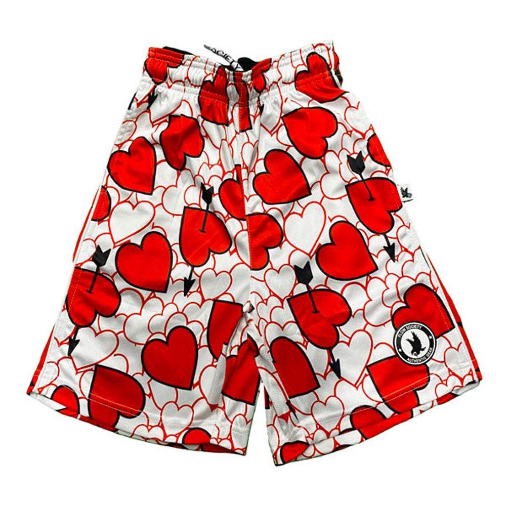 Flow Society Big Boys' Valentine Flow Shorts - White - WHITE Thumbnail View 1