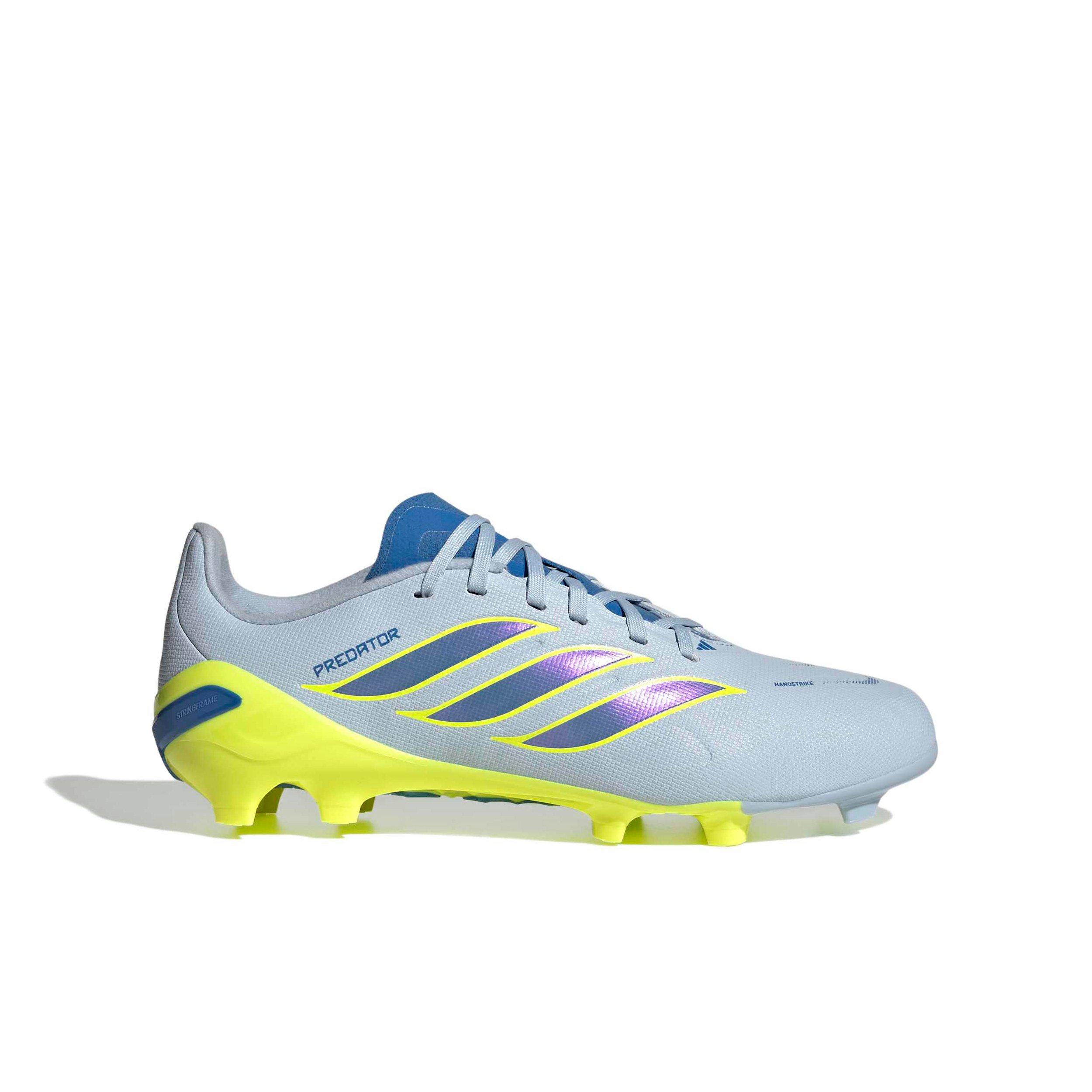 adidas Predator League FG "Crystal Sky/Ray Blue/Team Solar Yellow 2" Preschool Kids' Soccer Cleat - SKY/BLUE/YELLOW Thumbnail View 1