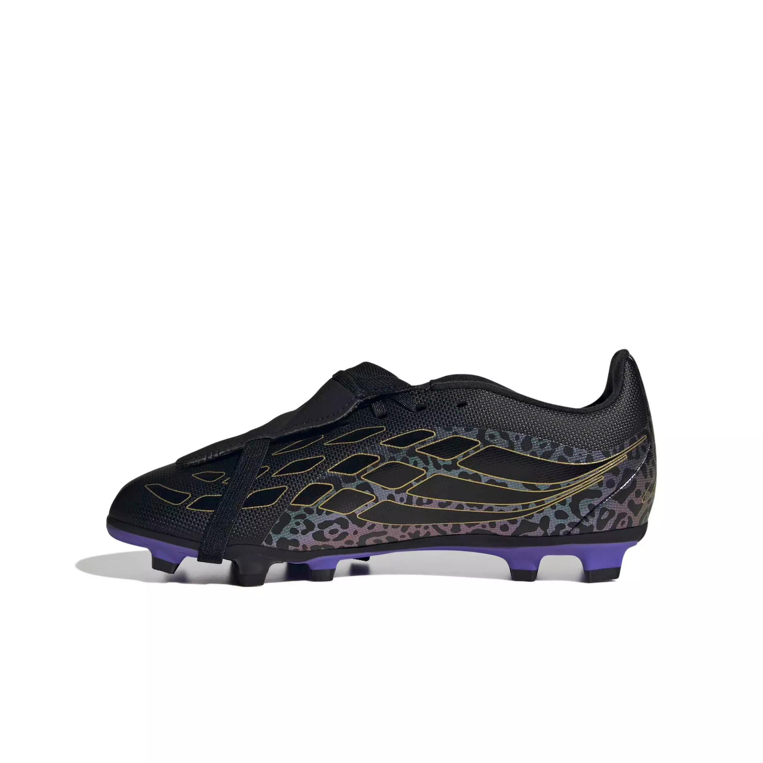 adidas Predator Club FOTEL FG "Core Black/Gold Metallic/Core Black" Preschool Kids' Soccer Cleat - BLACK/GOLD/BLACK