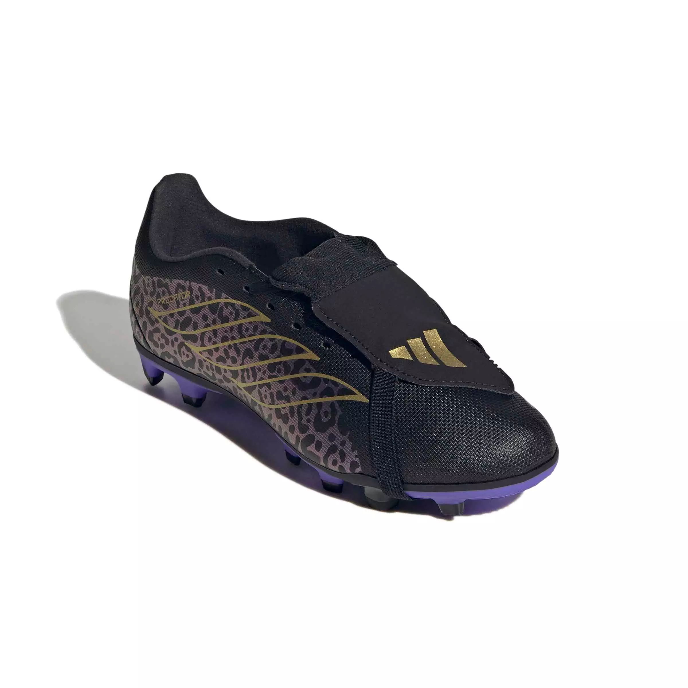 adidas Predator Club FOTEL FG "Core Black/Gold Metallic/Core Black" Preschool Kids' Soccer Cleat - BLACK/GOLD/BLACK