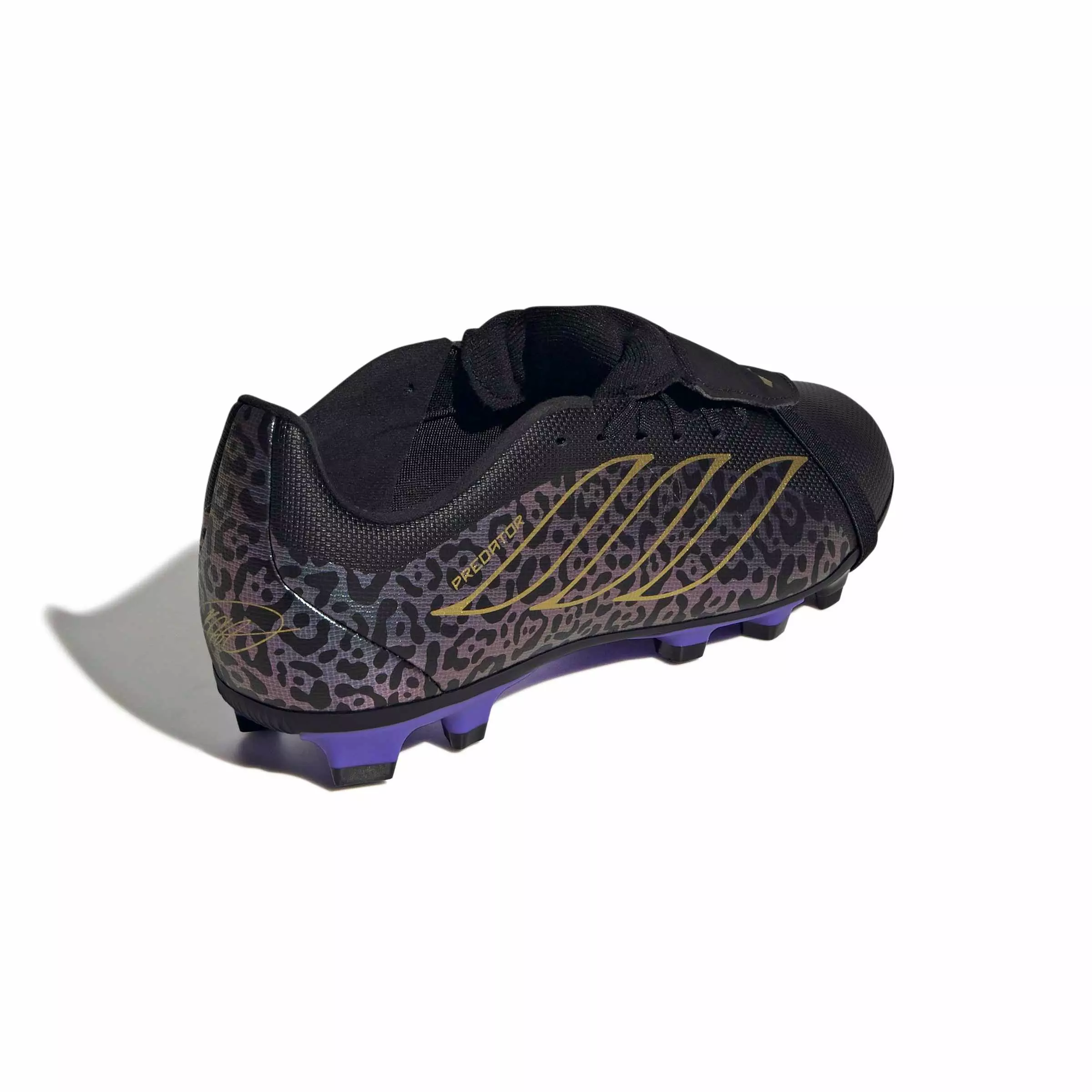 adidas Predator Club FOTEL FG "Core Black/Gold Metallic/Core Black" Preschool Kids' Soccer Cleat - BLACK/GOLD/BLACK