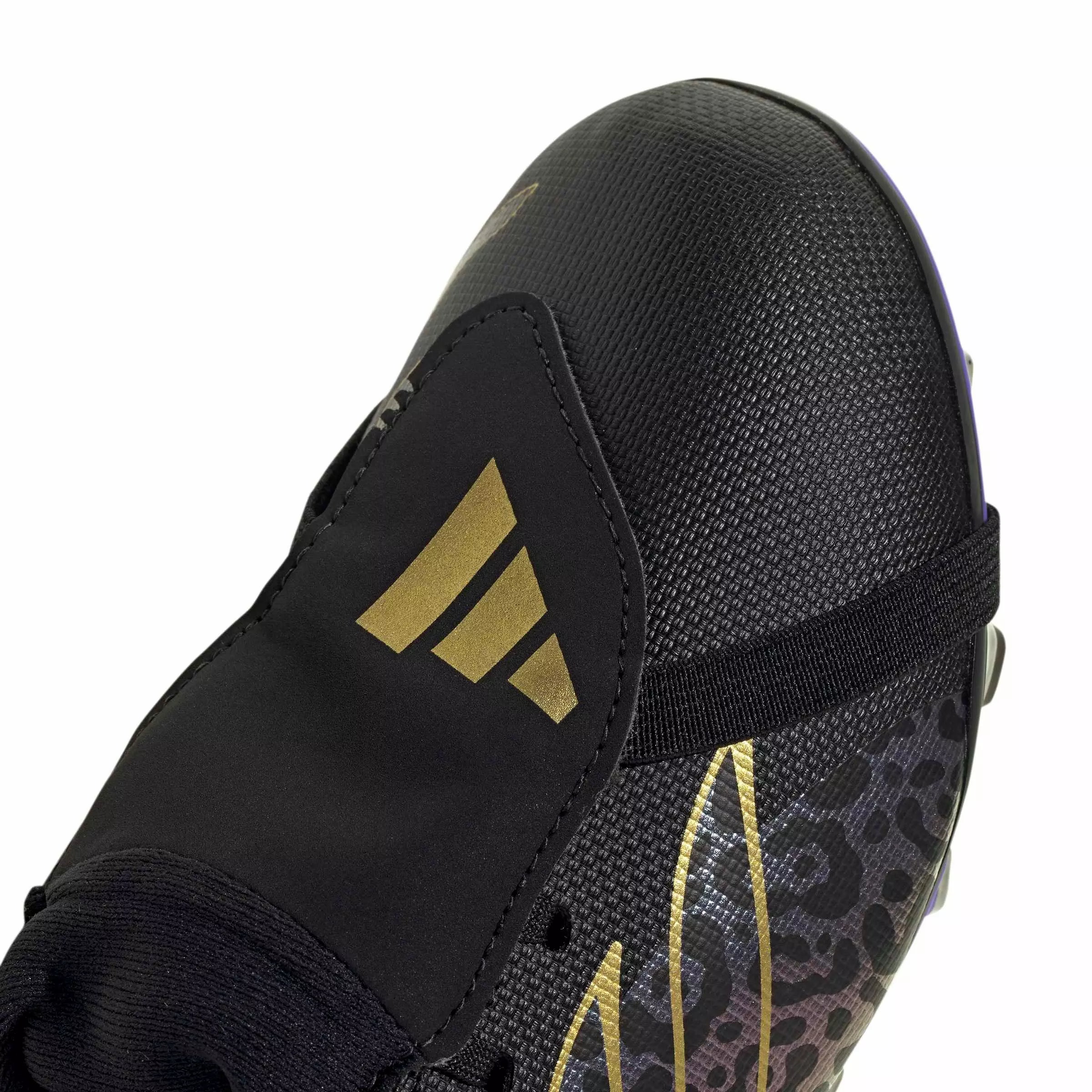 adidas Predator Club FOTEL FG "Core Black/Gold Metallic/Core Black" Preschool Kids' Soccer Cleat - BLACK/GOLD/BLACK