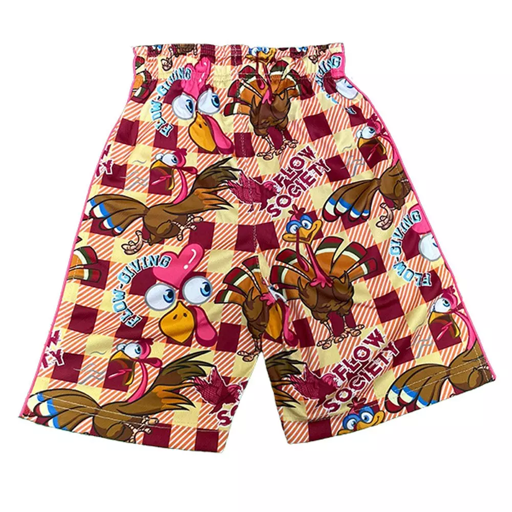 Flow Society Big Boys' Gobble Til You Wobble Shorts - Multicolor - MULTI-COLOR