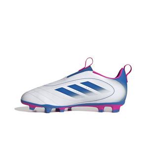 adidas Goletto IX Laceless FG "White/Bright Royal/Team Shock Pink 2" Preschool Kids' Soccer Cleat