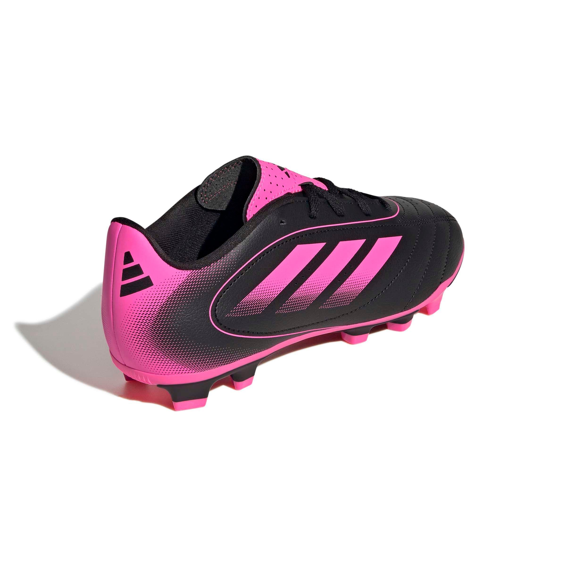 adidas Goletto IX FG "Core Black/Lucid Pink/Core Black" Preschool Kids' Soccer Cleat - BLACK/PINK/BLACK Thumbnail View 4