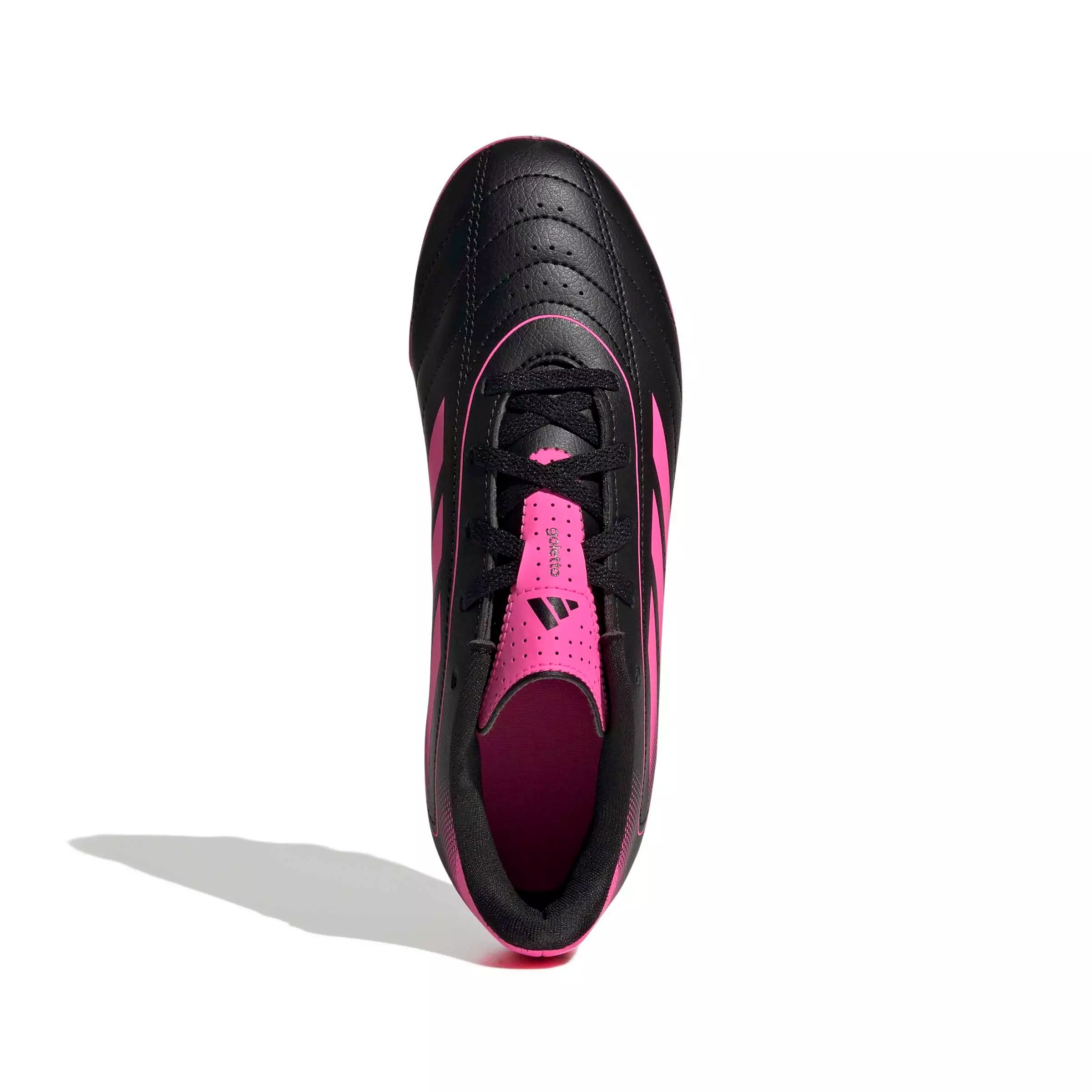 adidas Goletto IX FG "Core Black/Lucid Pink/Core Black" Preschool Kids' Soccer Cleat - BLACK/PINK/BLACK