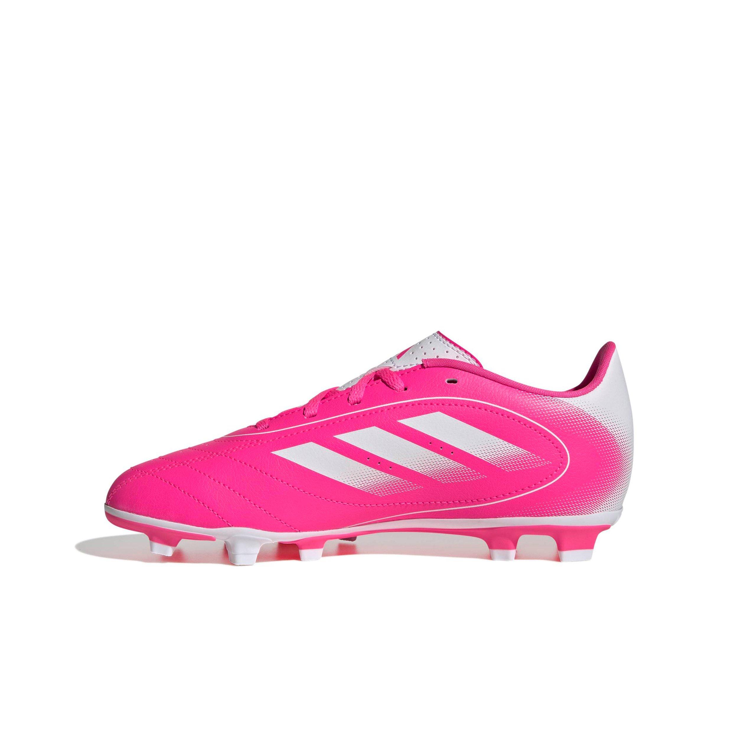 adidas Goletto IX FG "Lucid Pink/Ftwr White/Lucid Pink" Preschool Kids' Soccer Cleat - PINK/WHITE/PINK Thumbnail View 2
