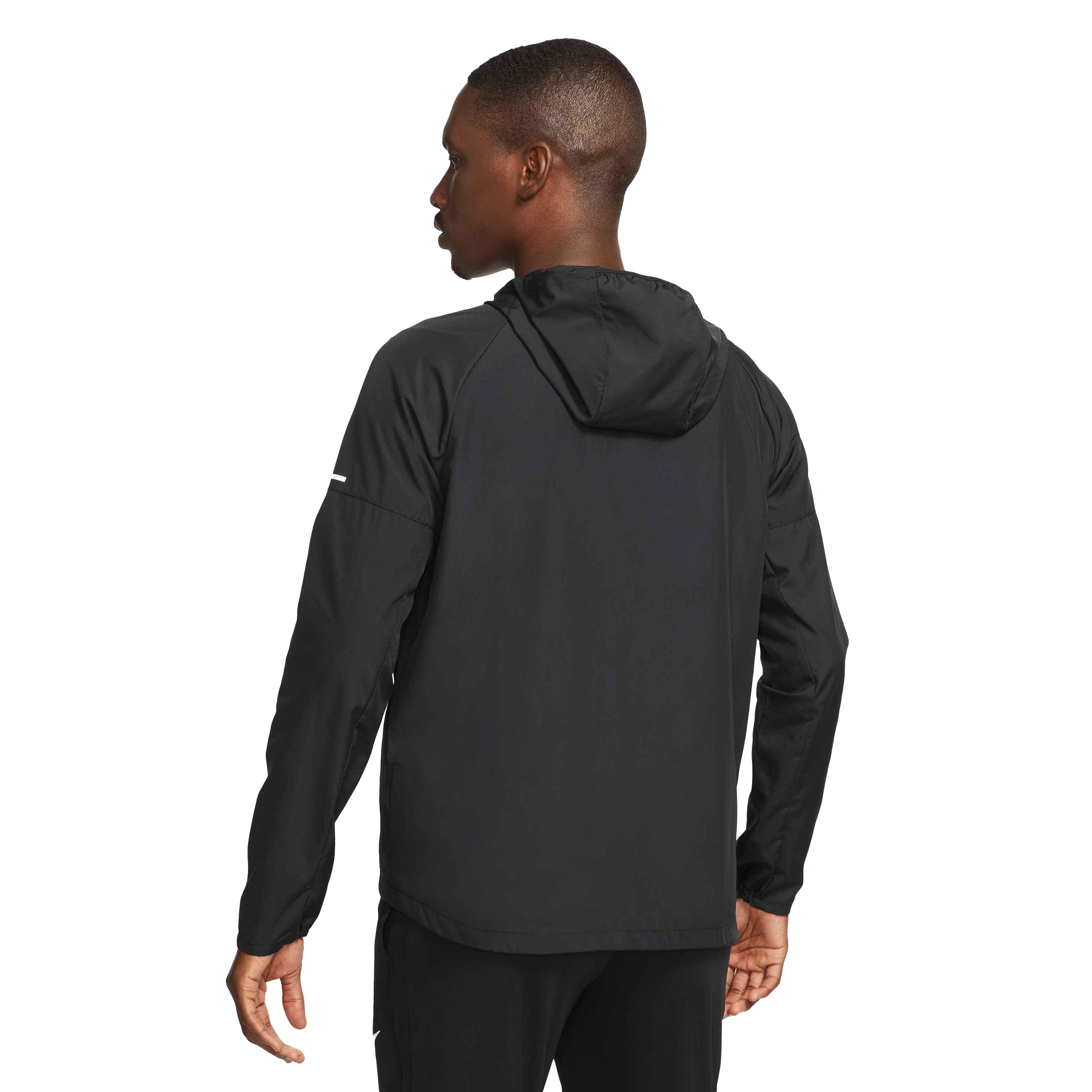 Nike Men's Repel Miler Running Jacket-Black - BLACK Thumbnail View 2