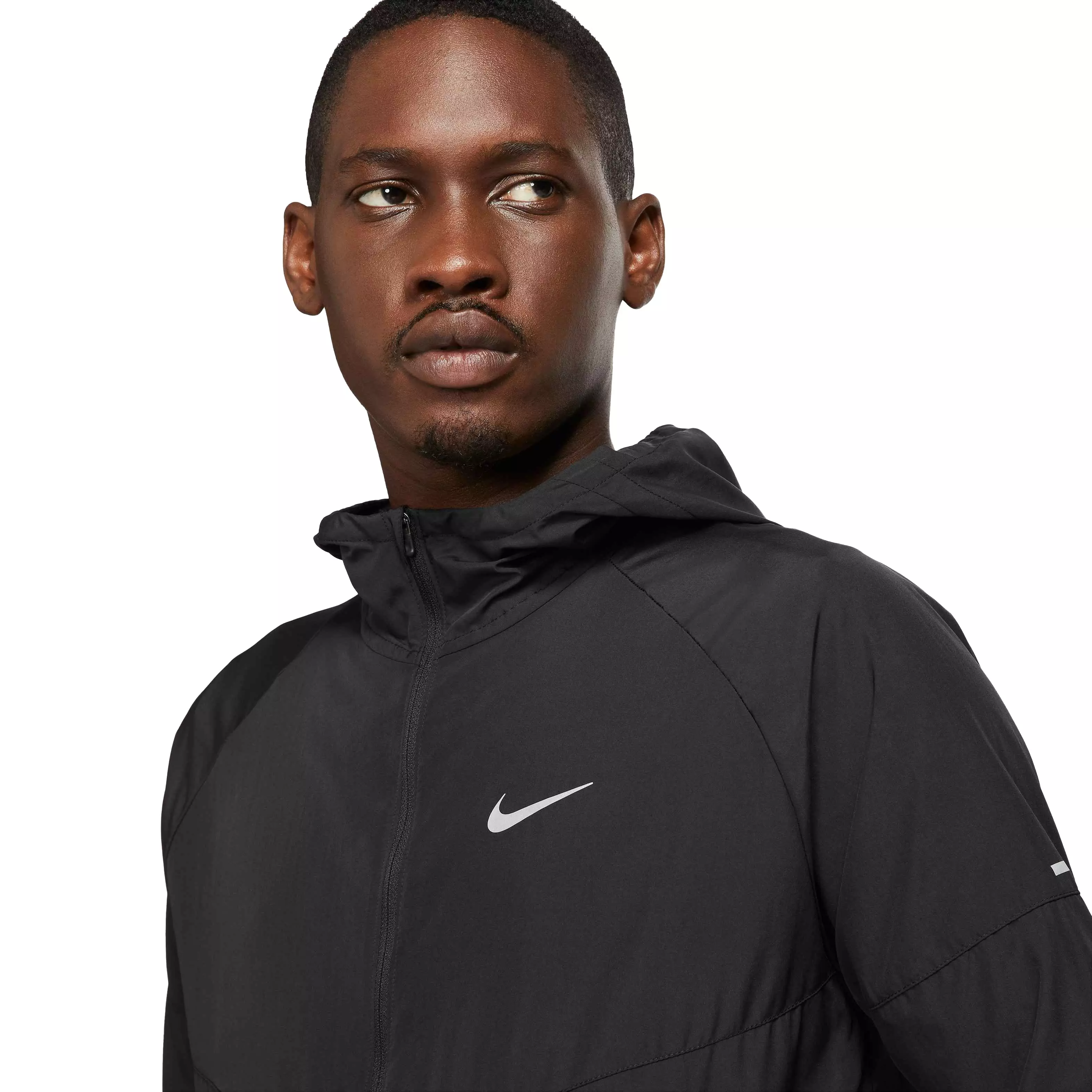 Nike Men's Repel Miler Running Jacket-Black - BLACK