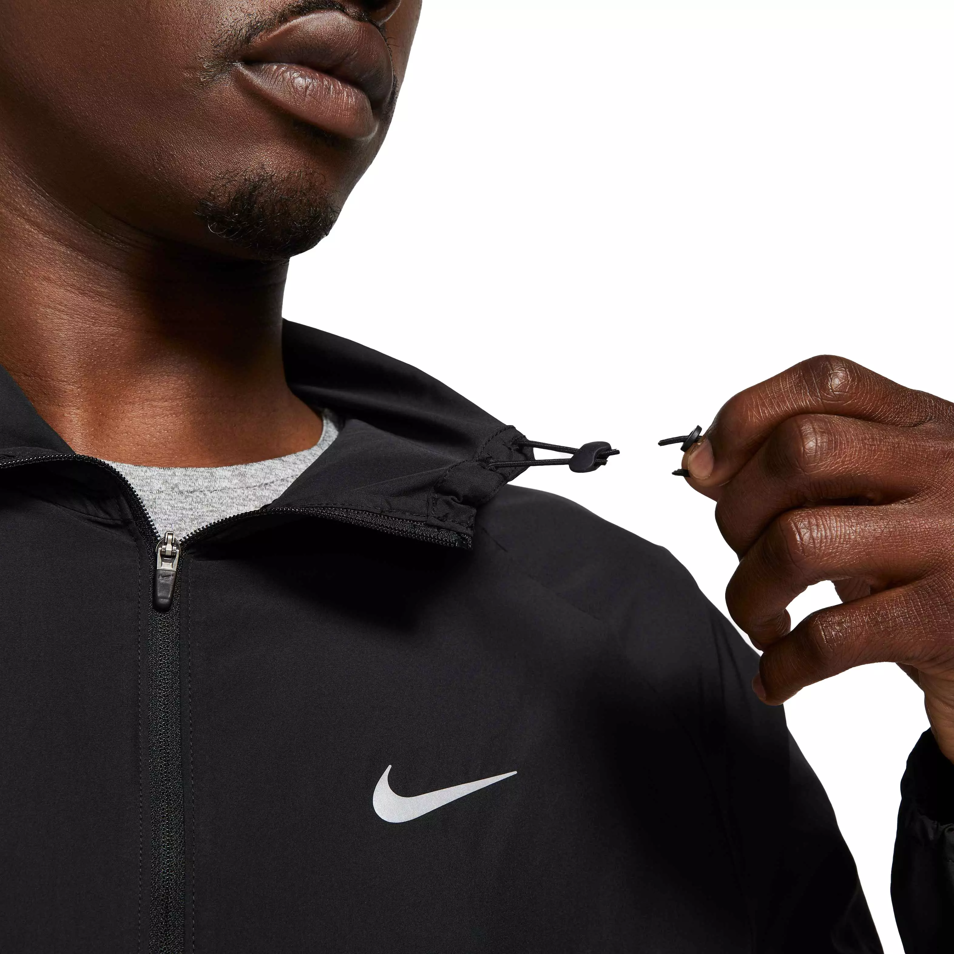 Nike Men's Repel Miler Running Jacket-Black - BLACK