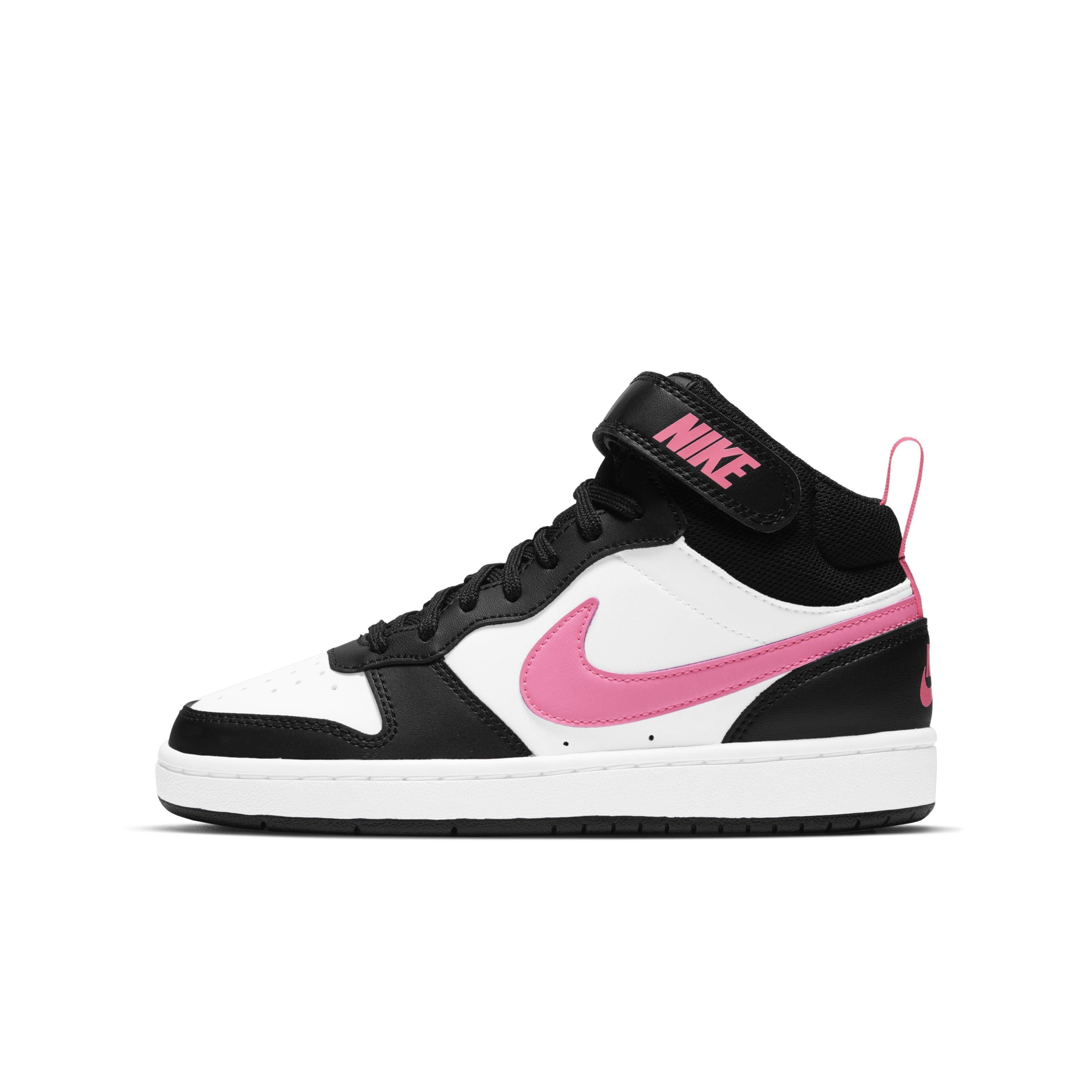 Nike Court Borough Mid 2 Grade School Boys' "Black" Shoe