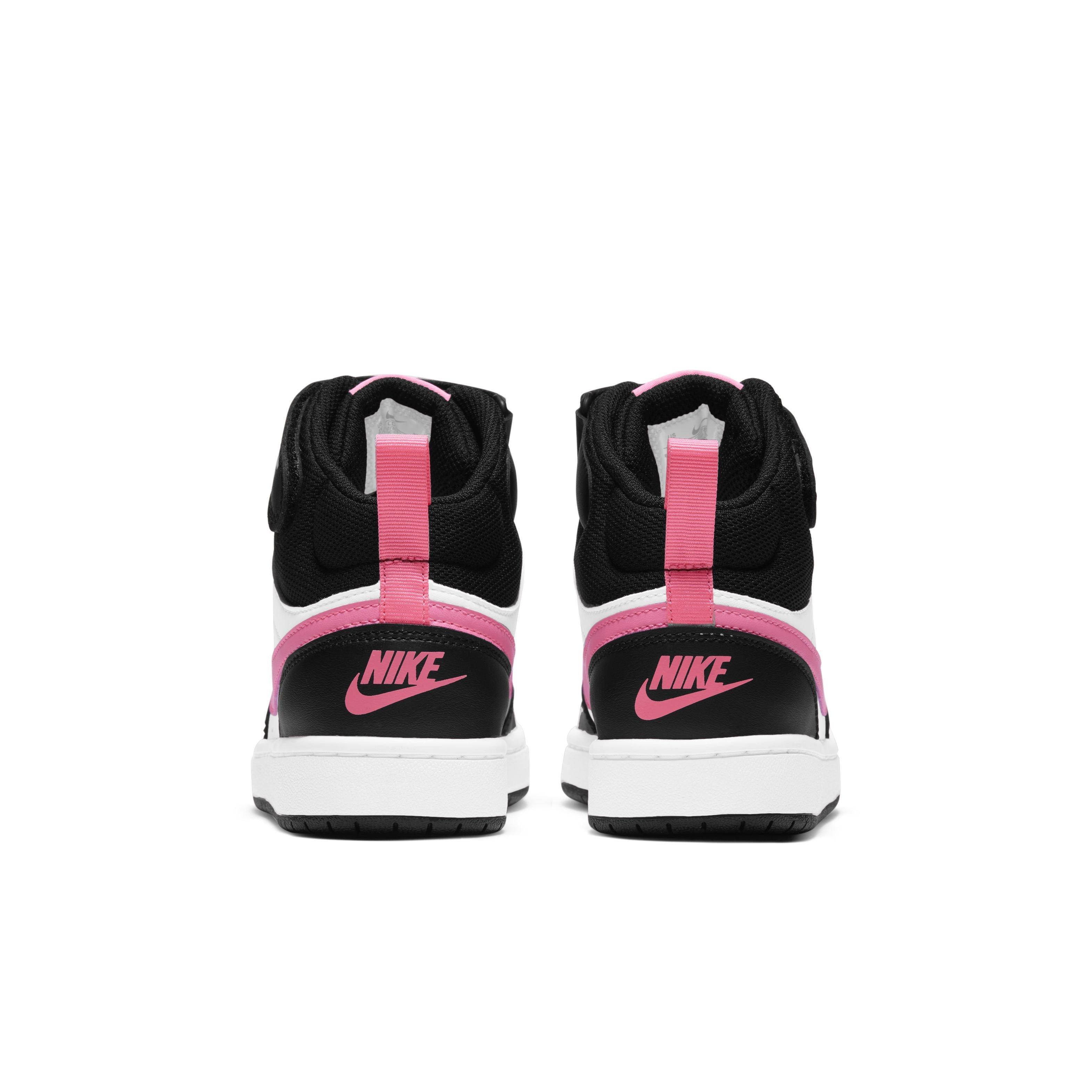 Nike Court Borough Mid 2 Grade School Boys' "Black" Shoe