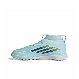 adidas F50 Sparkfusion League MC Turf "Blue/Dusky Petrol/Hi-Res Yellow" Preschool Kids' Soccer Shoe