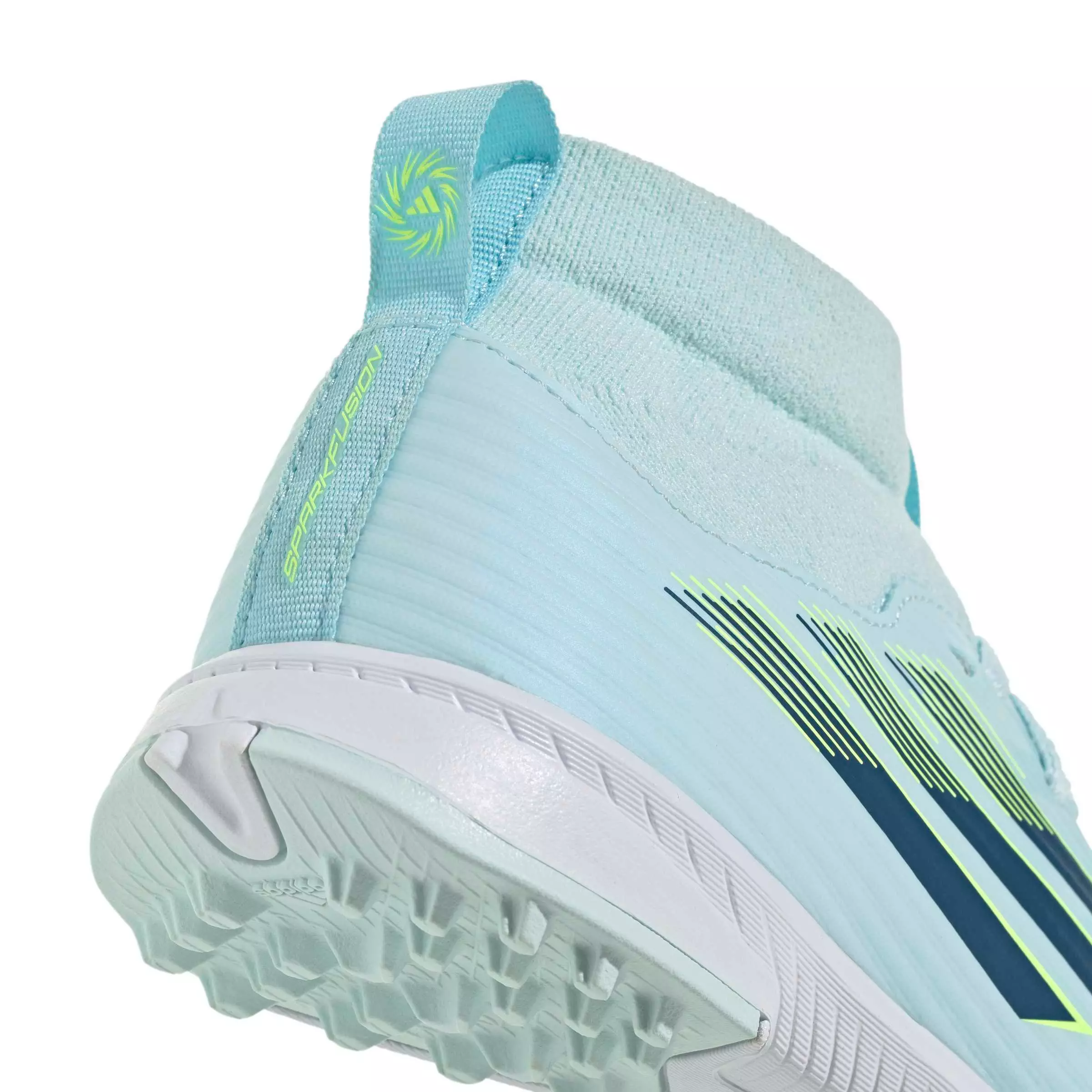 adidas F50 Sparkfusion League MC Turf "Blue/Dusky Petrol/Hi-Res Yellow" Preschool Kids' Soccer Shoe - BLUE/DUSKY/YELLOW