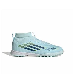 adidas F50 Sparkfusion League MC Turf "Blue/Dusky Petrol/Hi-Res Yellow" Preschool Kids' Soccer Shoe
